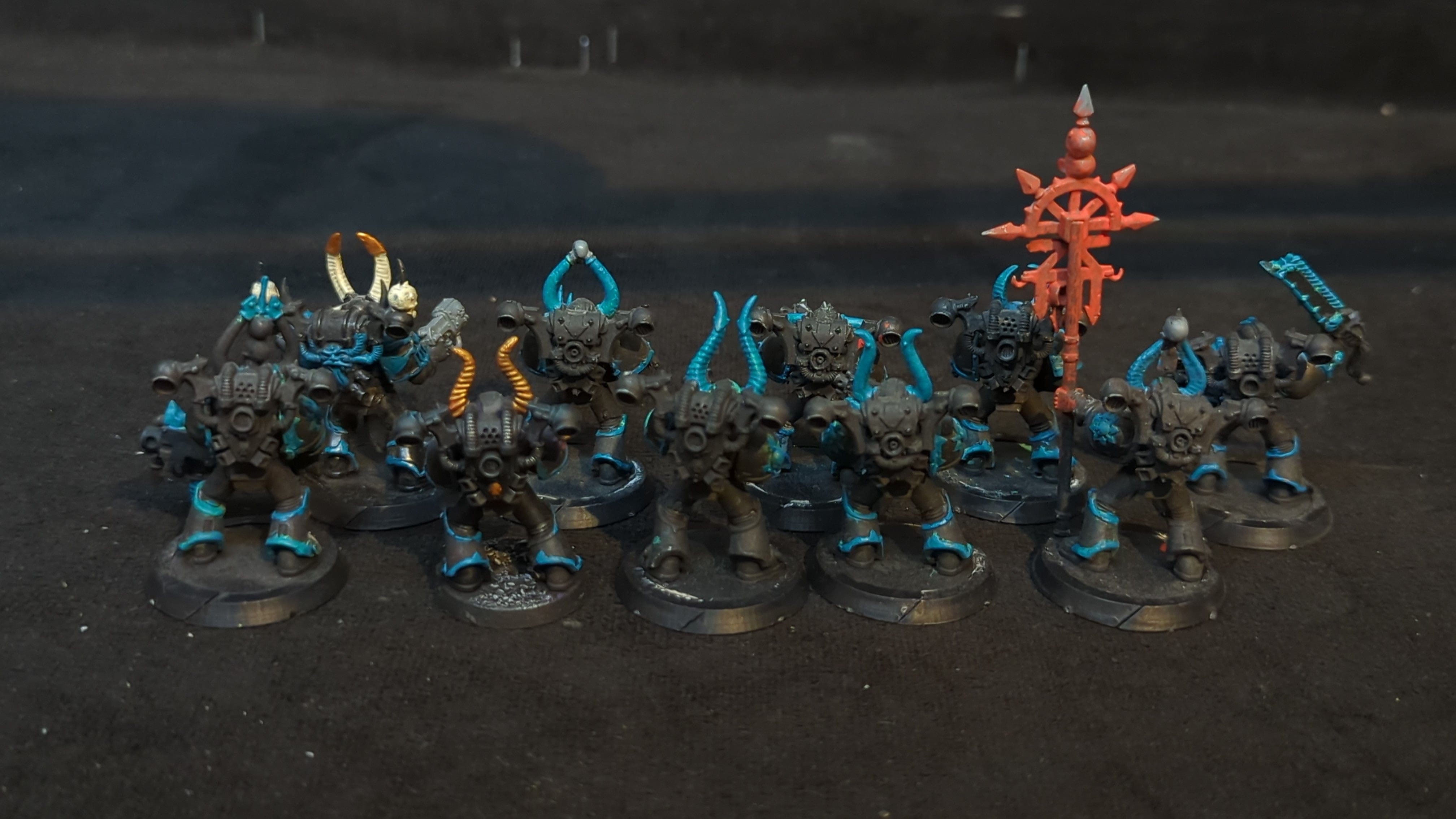 Warhammer 40k Chaos Space Marines Legionaries(OOP) x10 OOP Painted