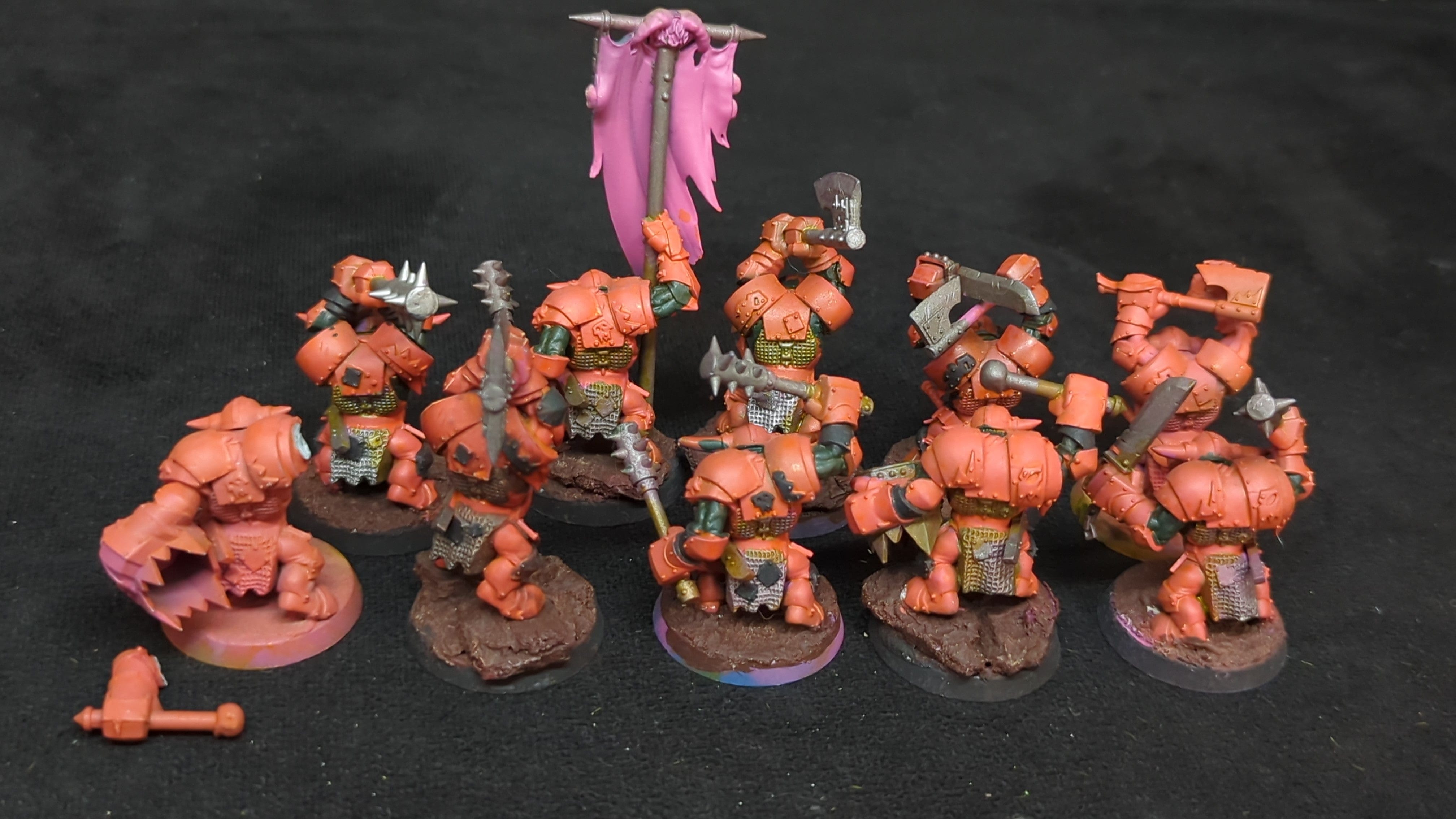 Age of Sigmar Orruk Warclans Orruk Ardboyz x10 Painted