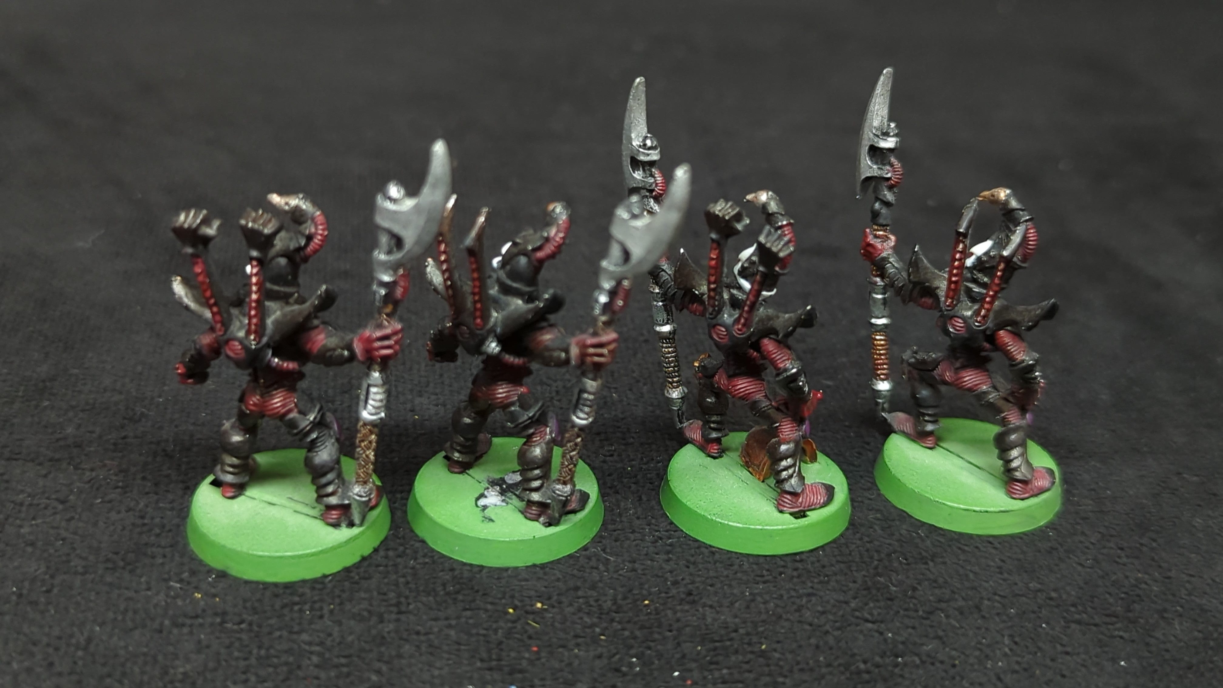 Warhammer 40k Dark Eldar Incubi (OOP Metal) x4 OOP Painted