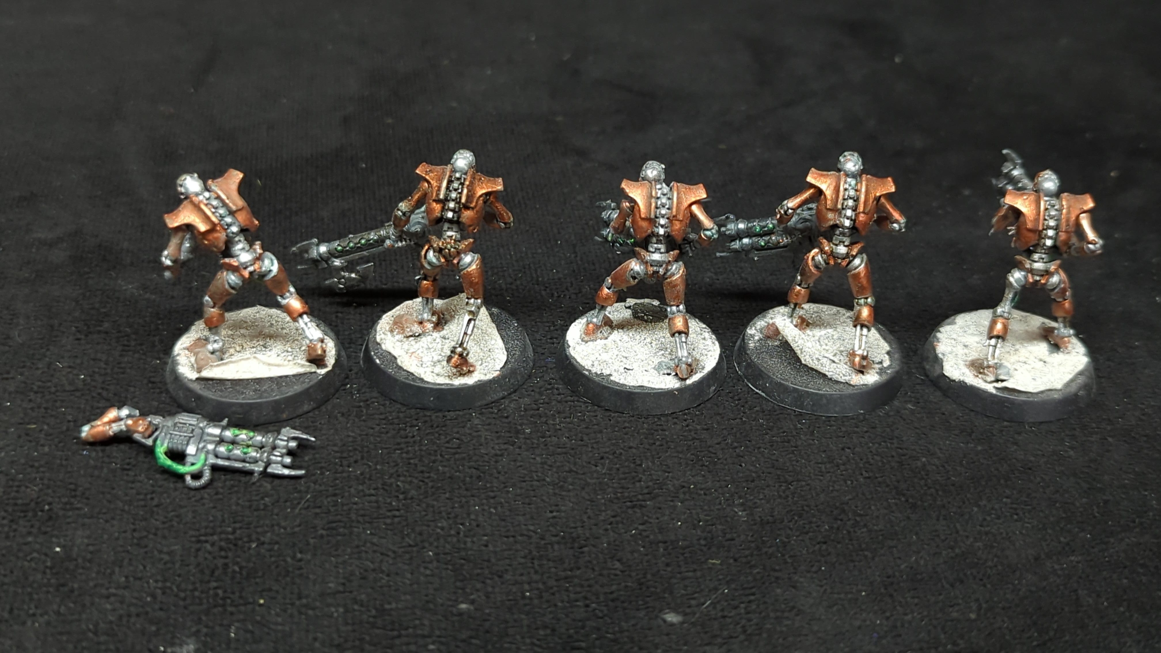 Warhammer 40k Necrons Warriors x5 Painted