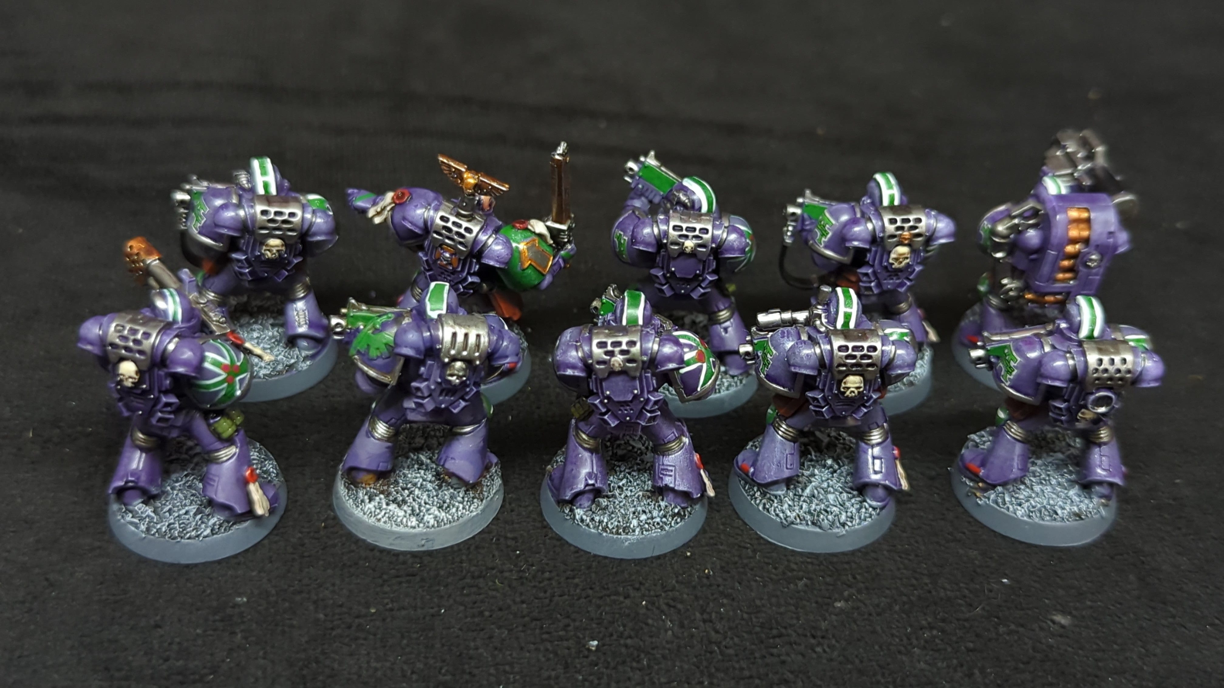 Warhammer 40k Space Marines Tactical Squad x10 Painted