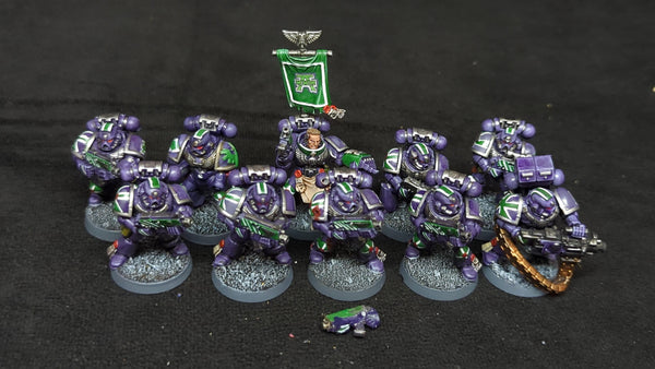 Warhammer 40k Space Marines Tactical Squad x10 Painted