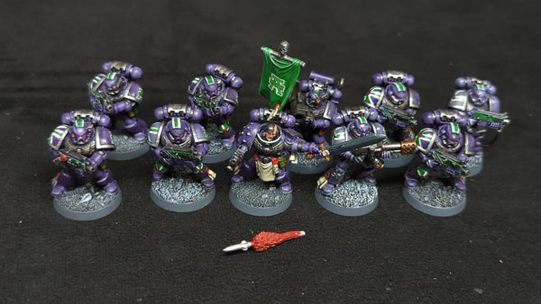 Warhammer 40k Space Marines Tactical Squad x10 Painted