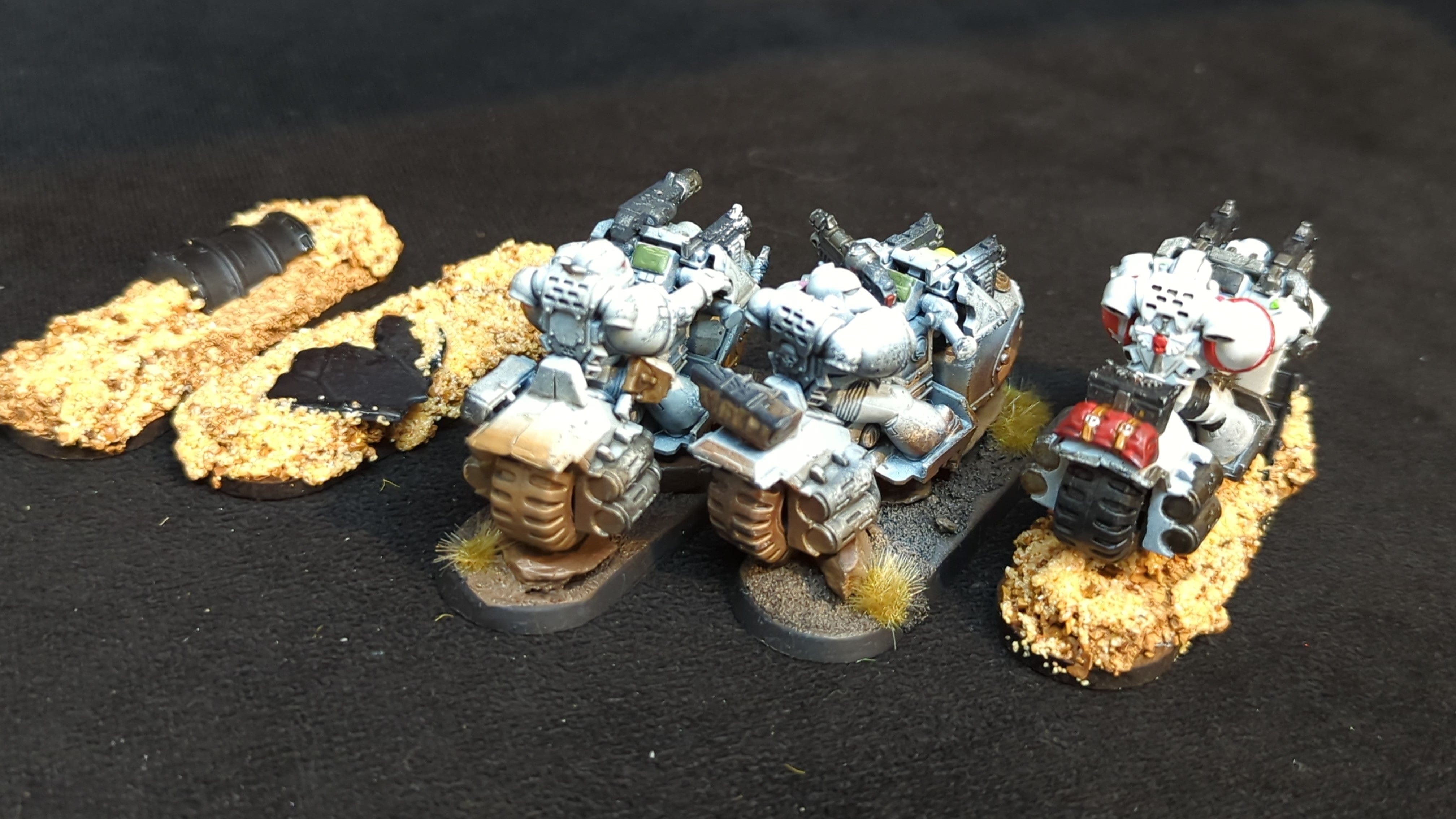 Warhammer 40k Space Marines Attack Bike x3 Painted