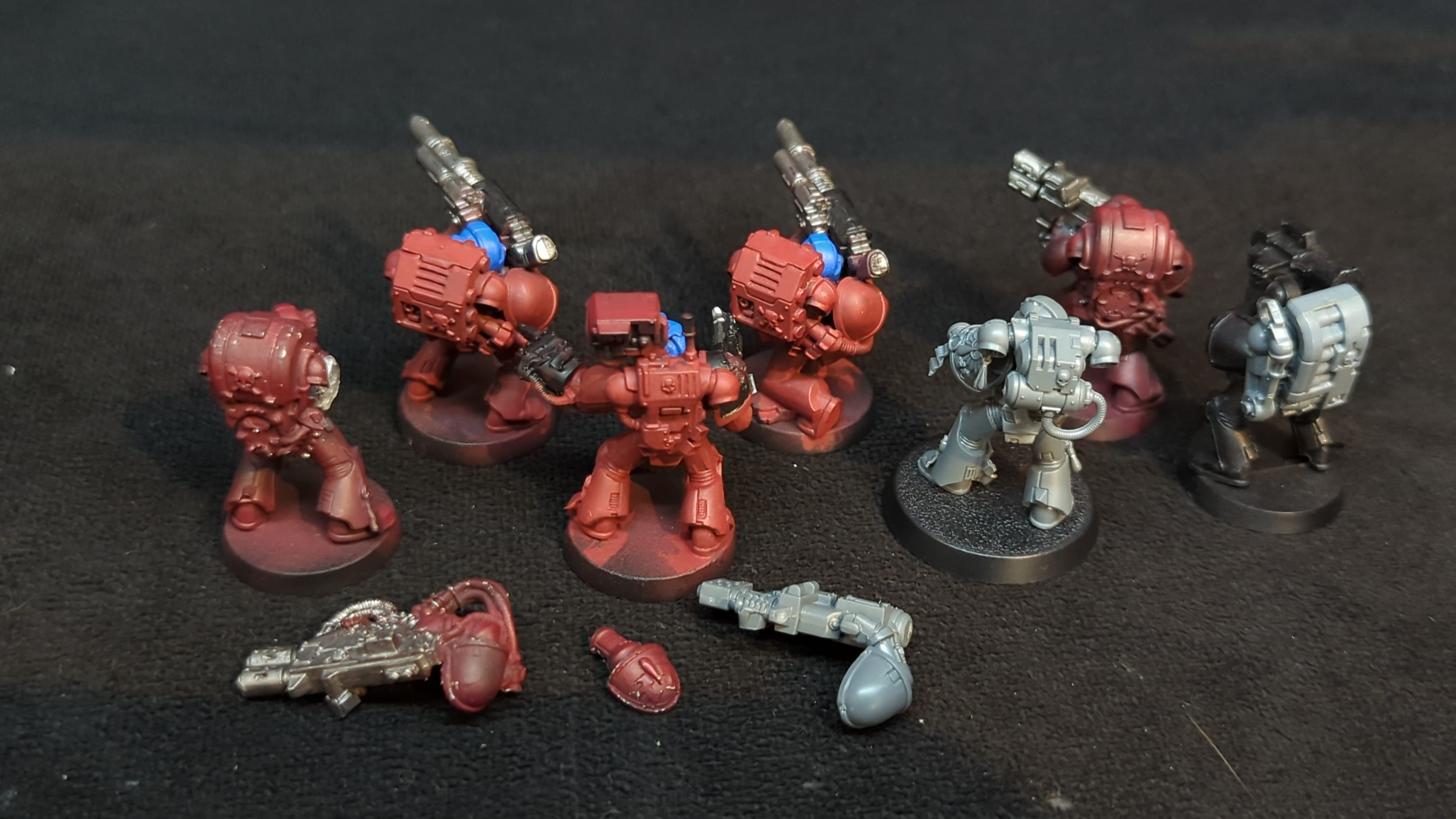 Warhammer 40k Space Marines Devastator Squad x7