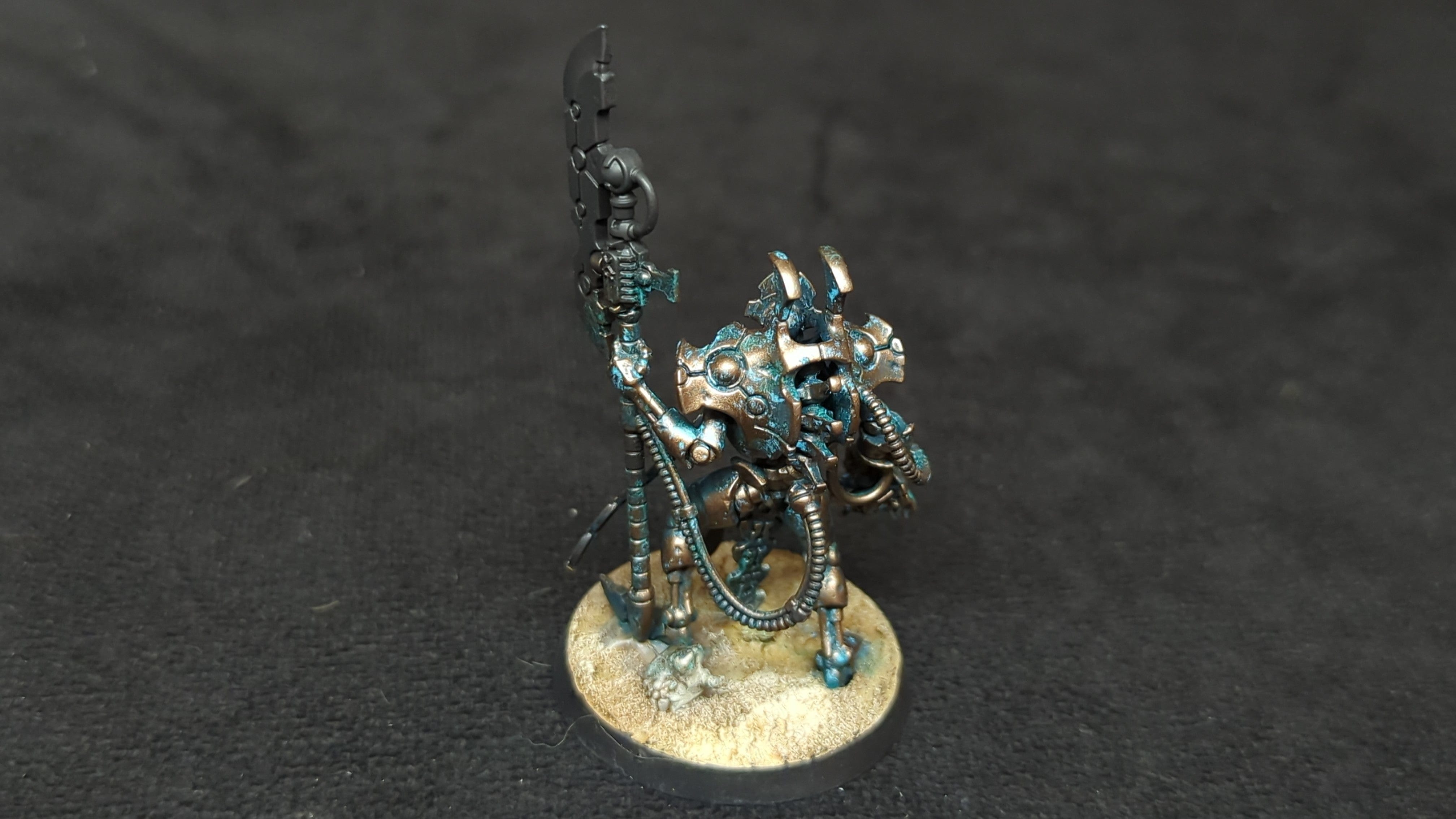 Warhammer 40k Necrons Overlord with Tachyon Arrow x1 Painted
