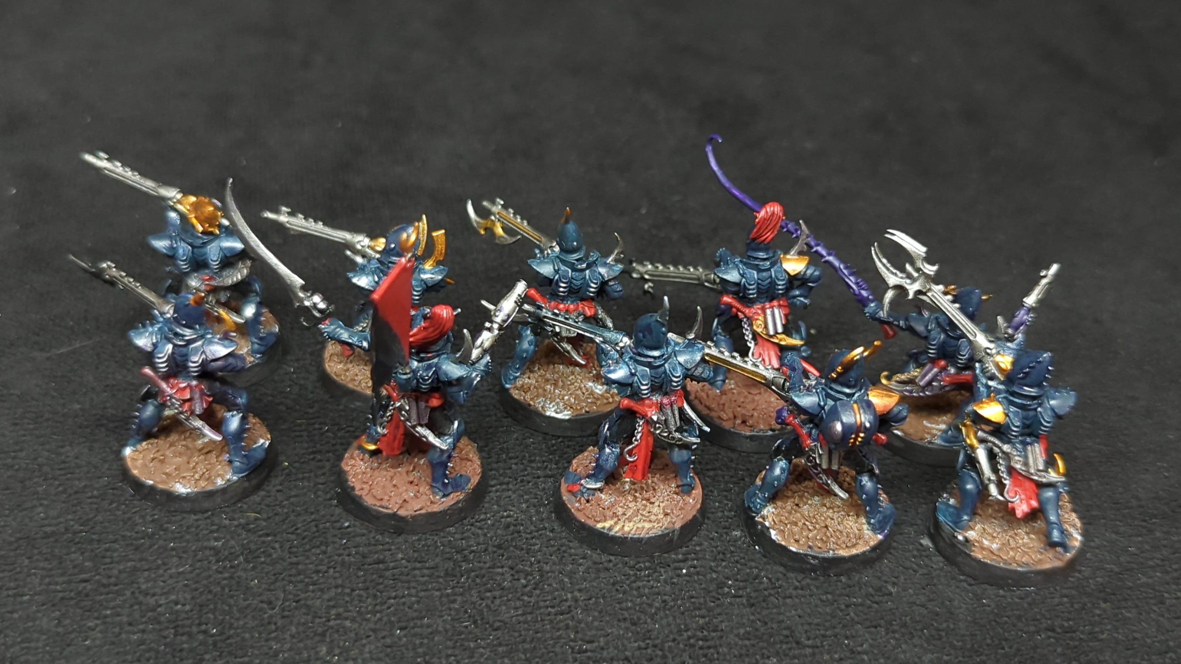 Warhammer 40k Drukhari Kabalite Warriors x10 Painted