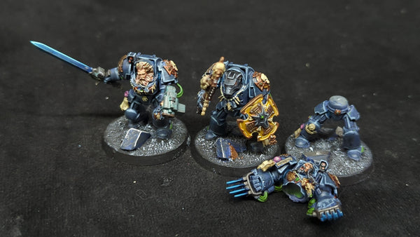 Warhammer 40k Space Marines Terminator Squad x3 Painted