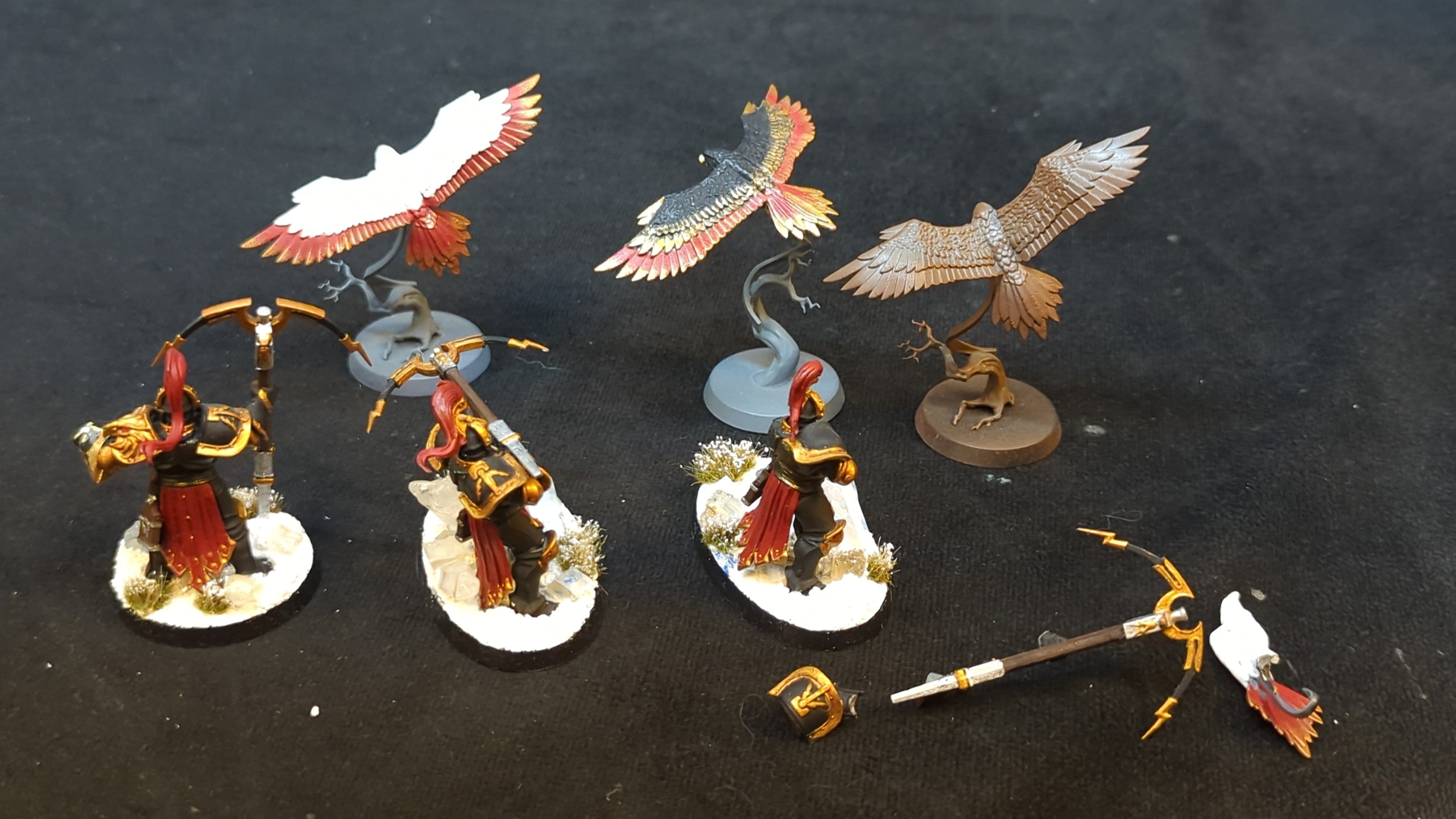 Age of Sigmar Stormcast Eternals Vanguard-Raptors x3 Painted