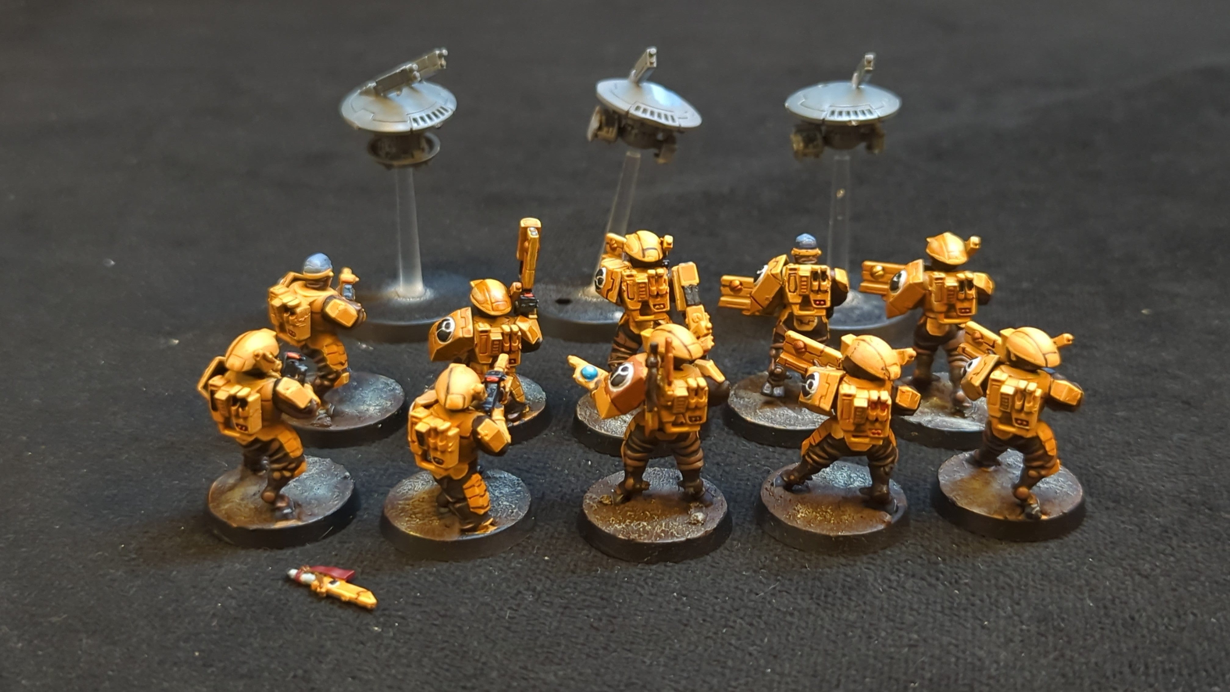Warhammer 40k T'au Empire Fire Warriors / Breachers x10 Painted