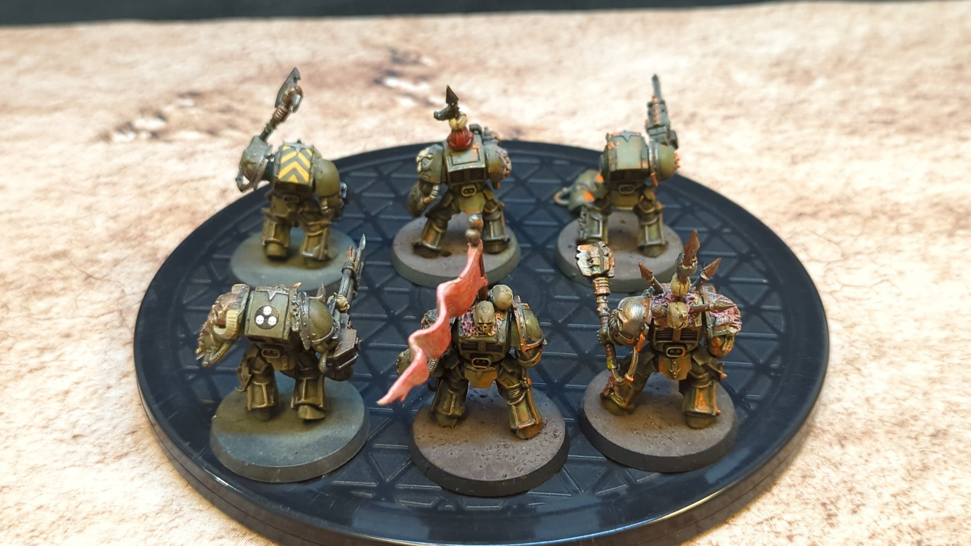 Warhammer 40k Chaos Space Marines Terminators x6 Painted