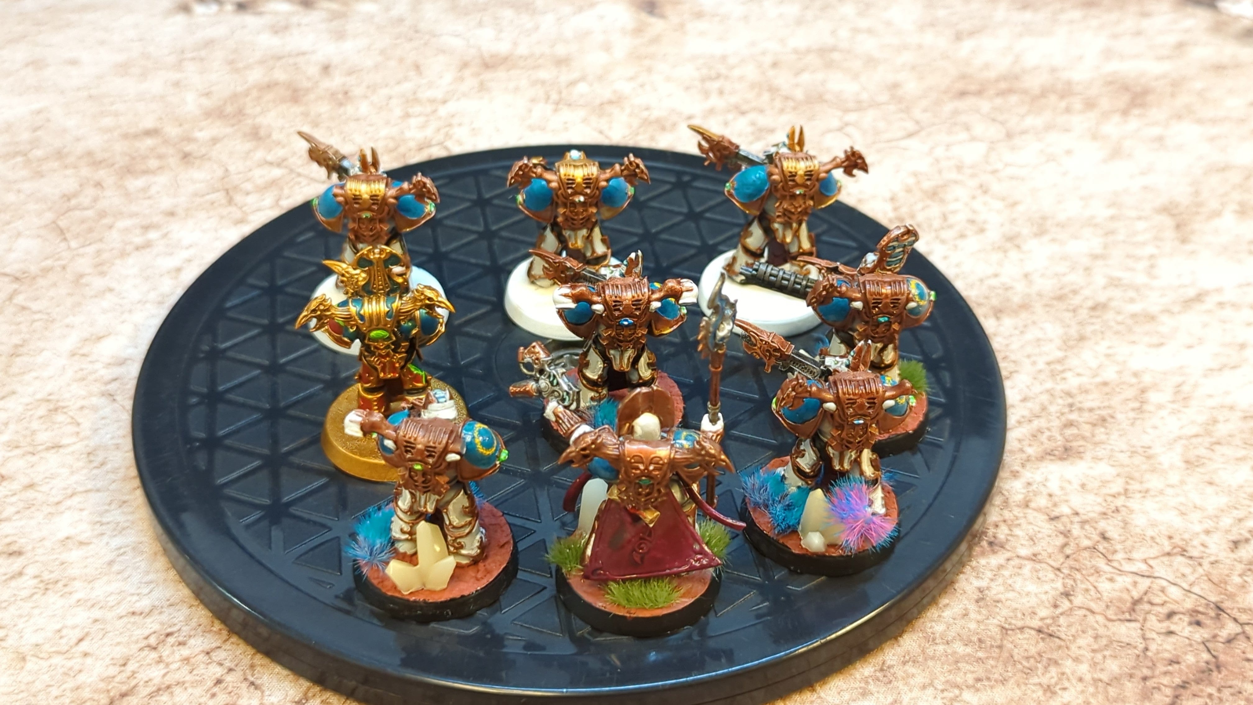 Warhammer 40k Thousand Sons Rubric Marines x9 Painted