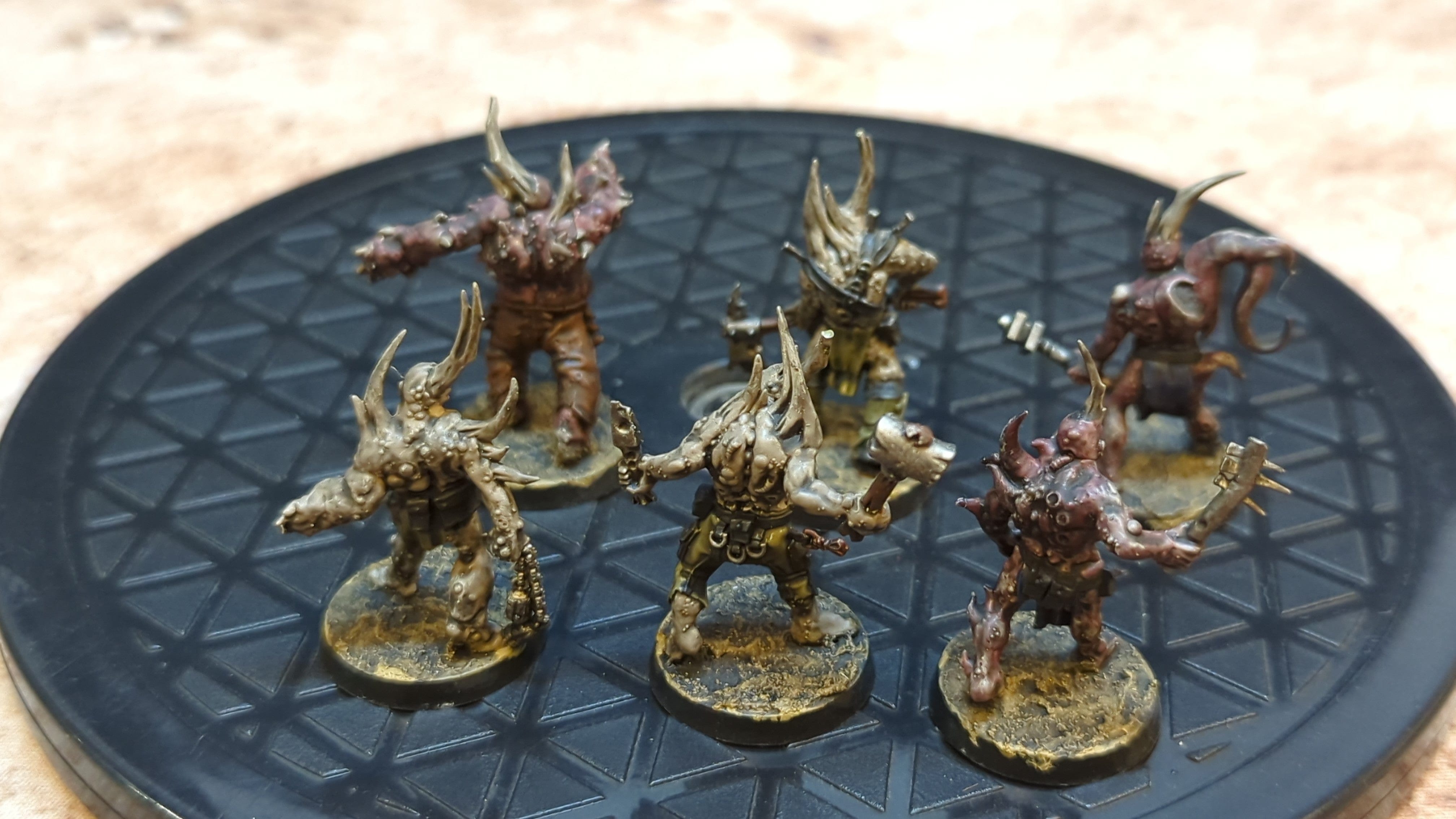 Warhammer Death Guard Poxwalkers x6 Painted