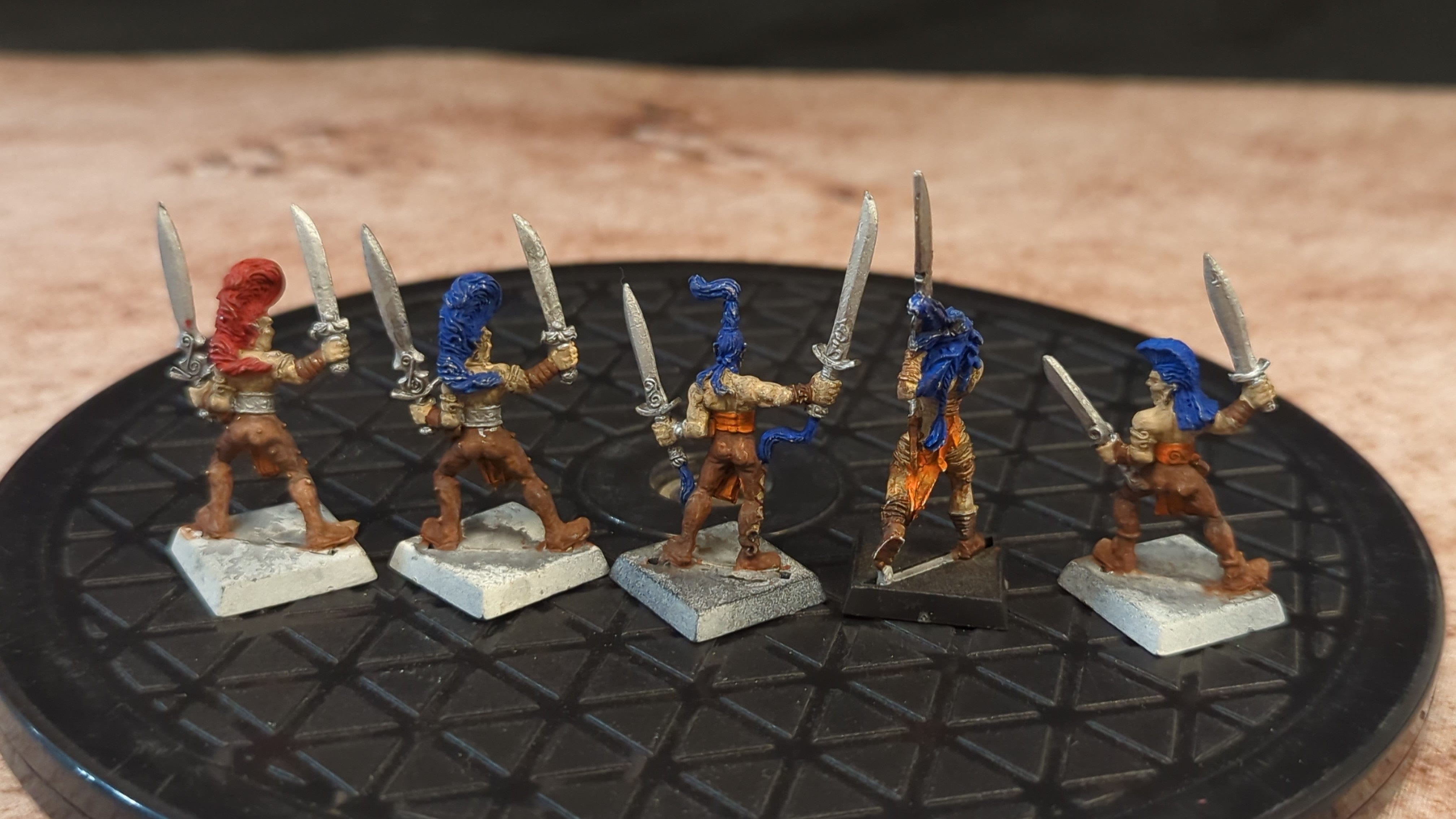 The Old World : Wood Elves Wardancers (OOP) x5 OOP Painted
