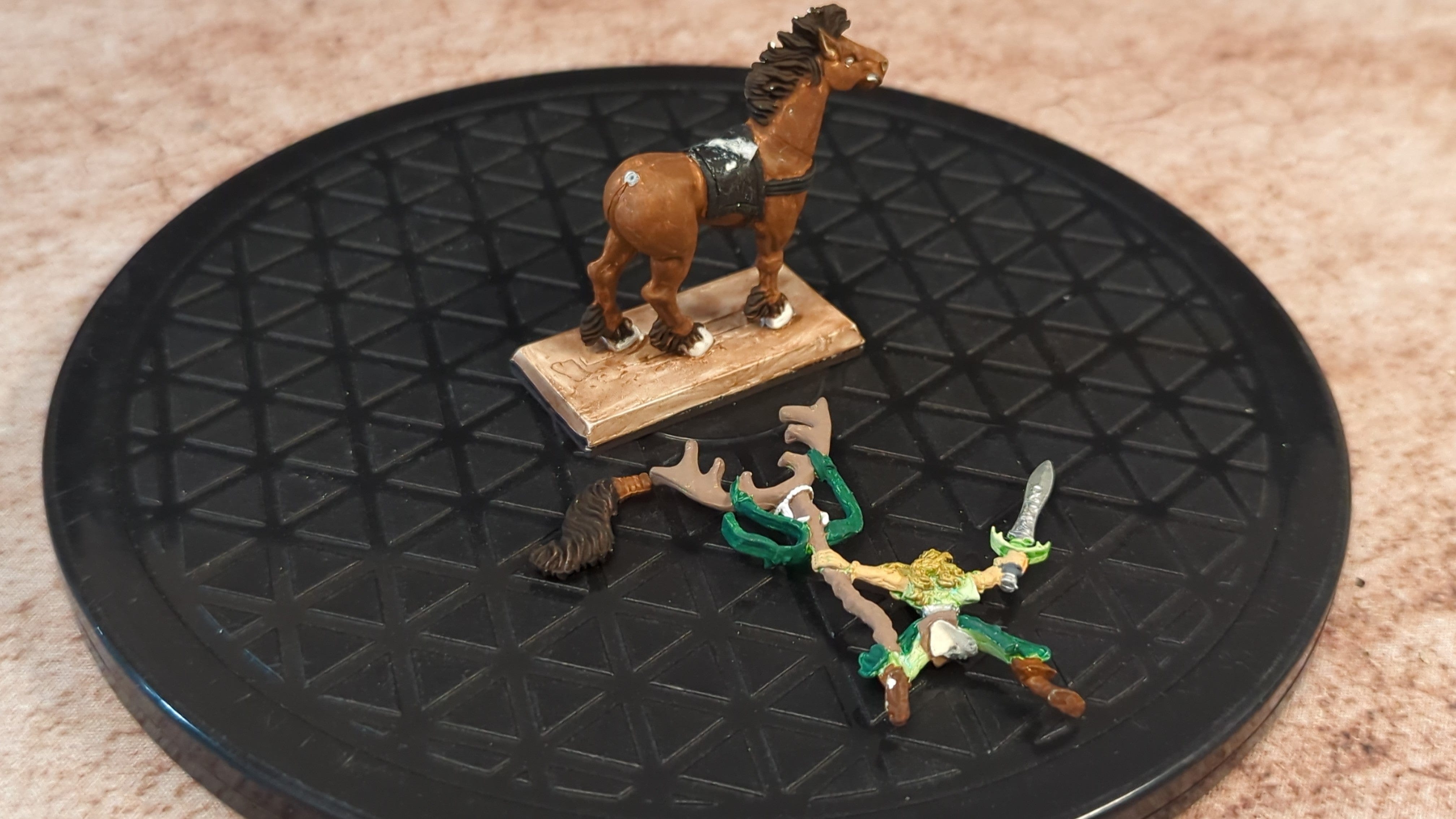 The Old World Wood Elf Realms Mage on Elven Steed x1 OOP Painted