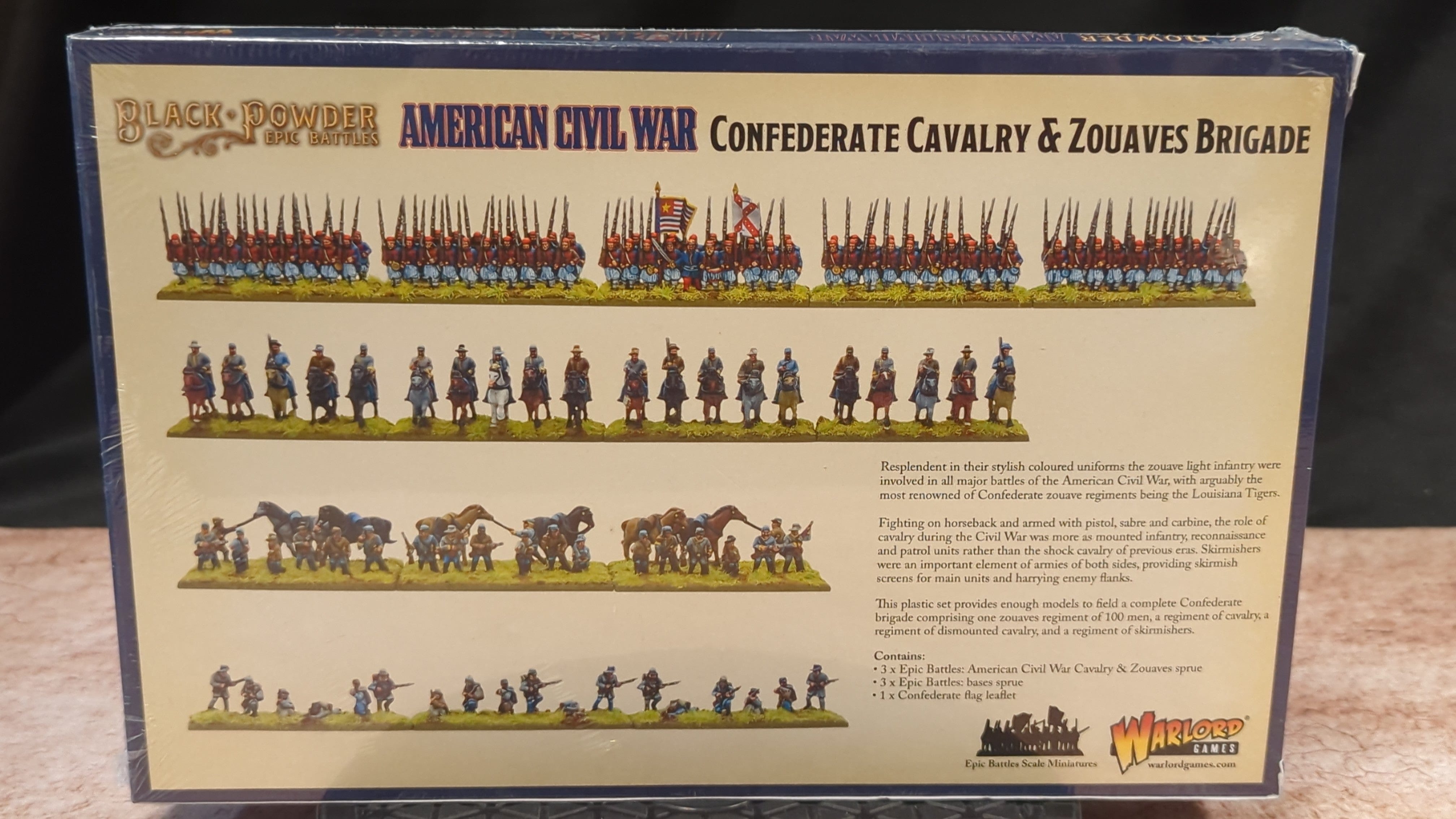 Black Powder Black Powder : Confederate Cavalry and Zouaves Brigades x1