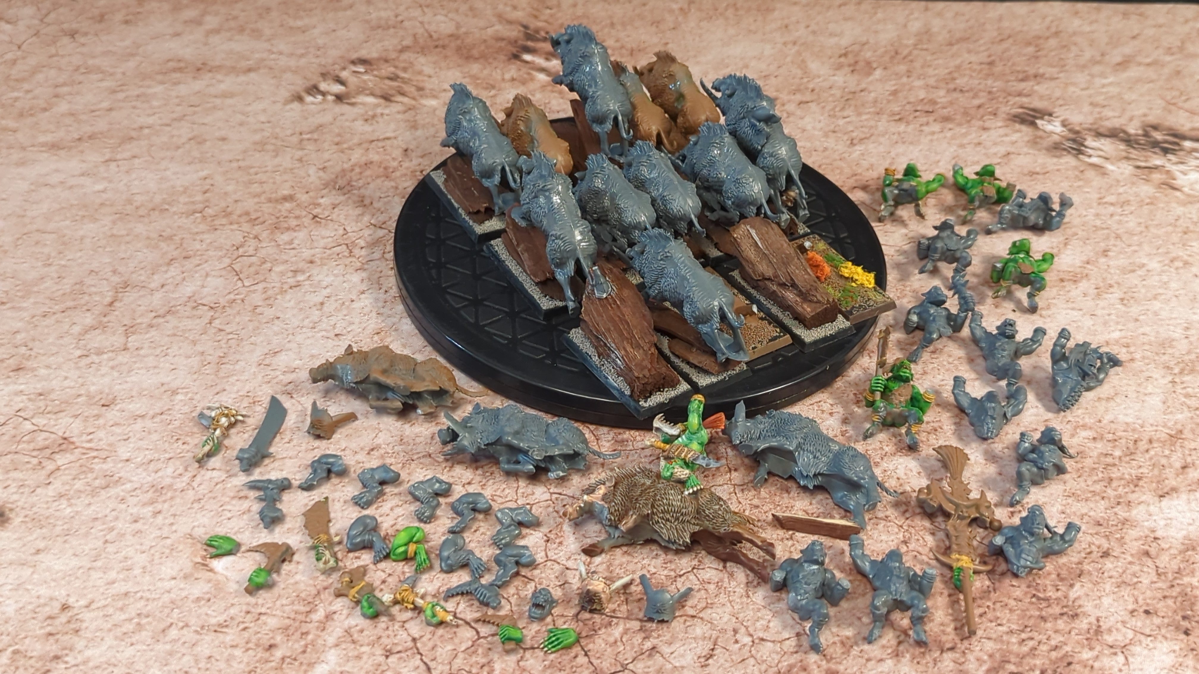 The Old World Savage Orc Boar Boyz x15