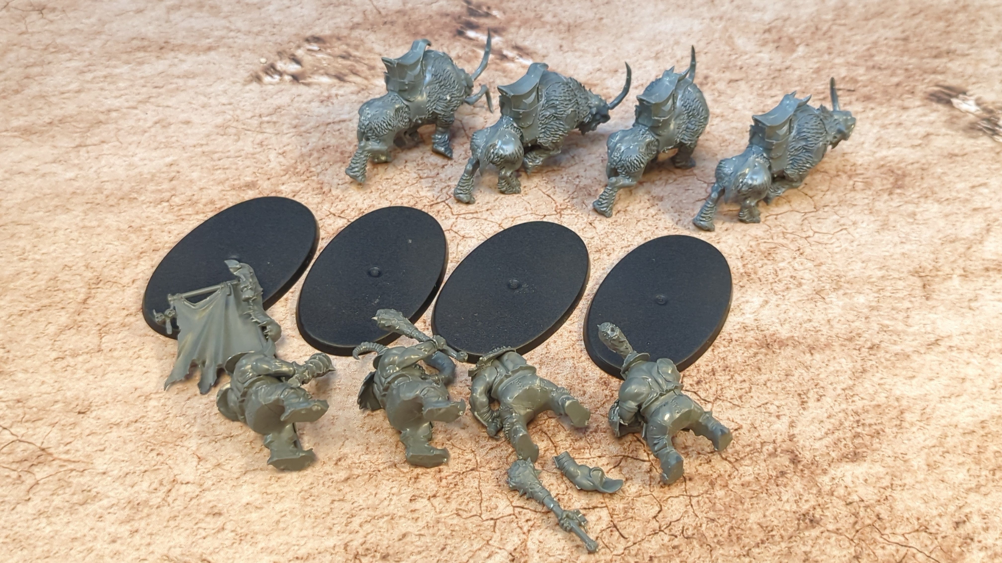 Age of Sigmar Ogor Mawtribes Mournfang Pack x4