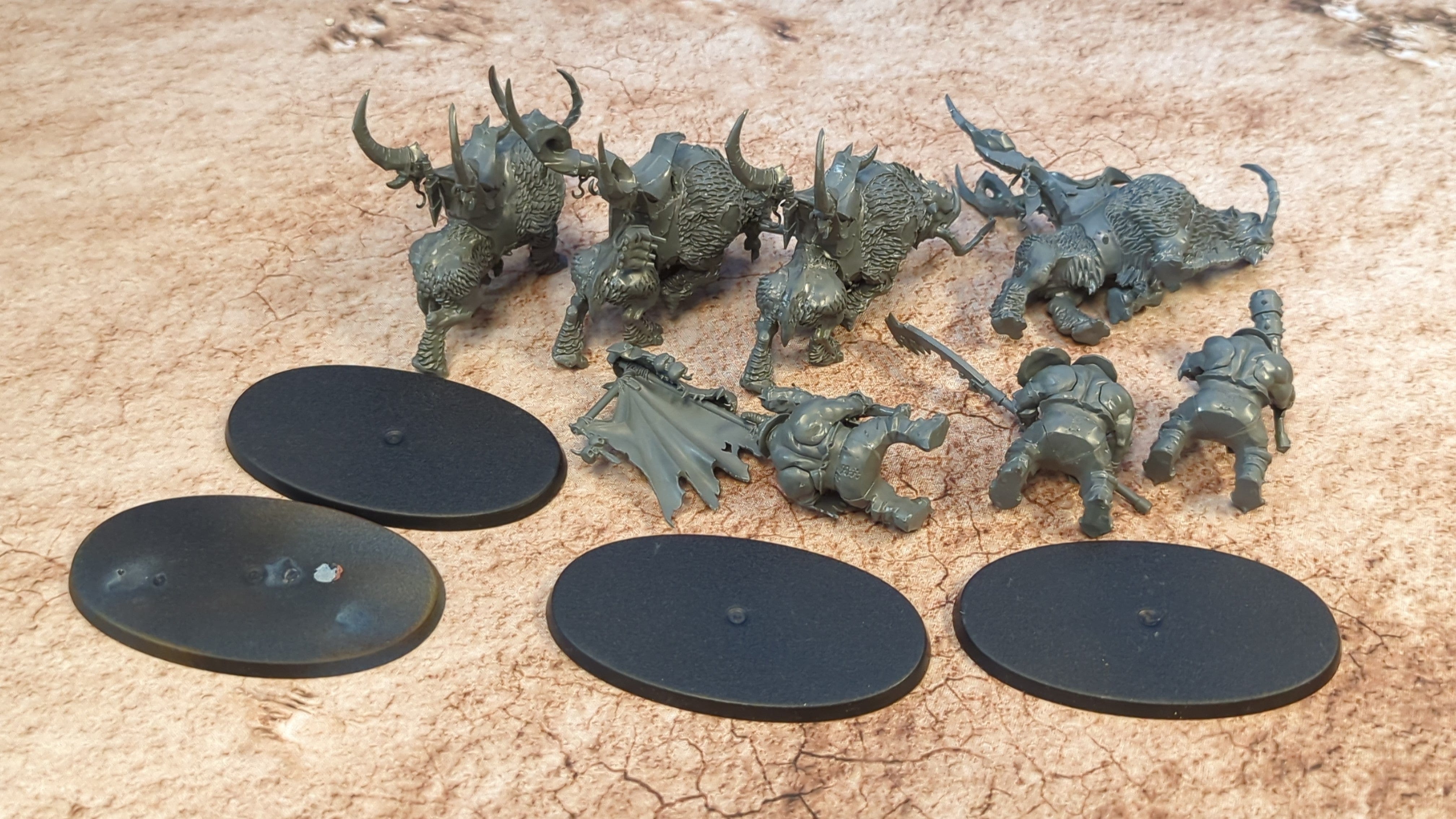 Age of Sigmar Ogor Mawtribes Mournfang Pack x4