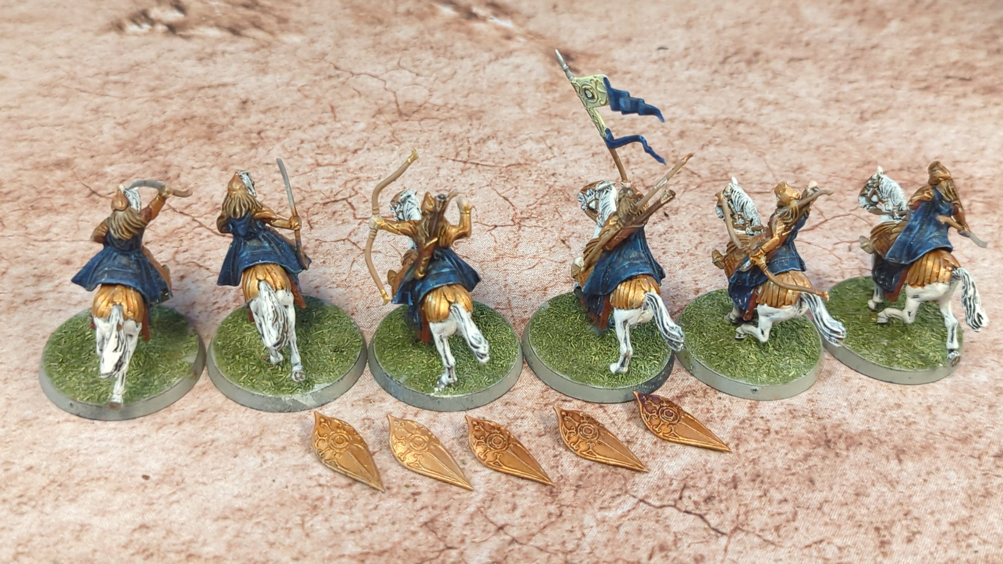 Lord of the Rings Middle-Earth Middle-Earth Galadhrim Knights x6 Painted