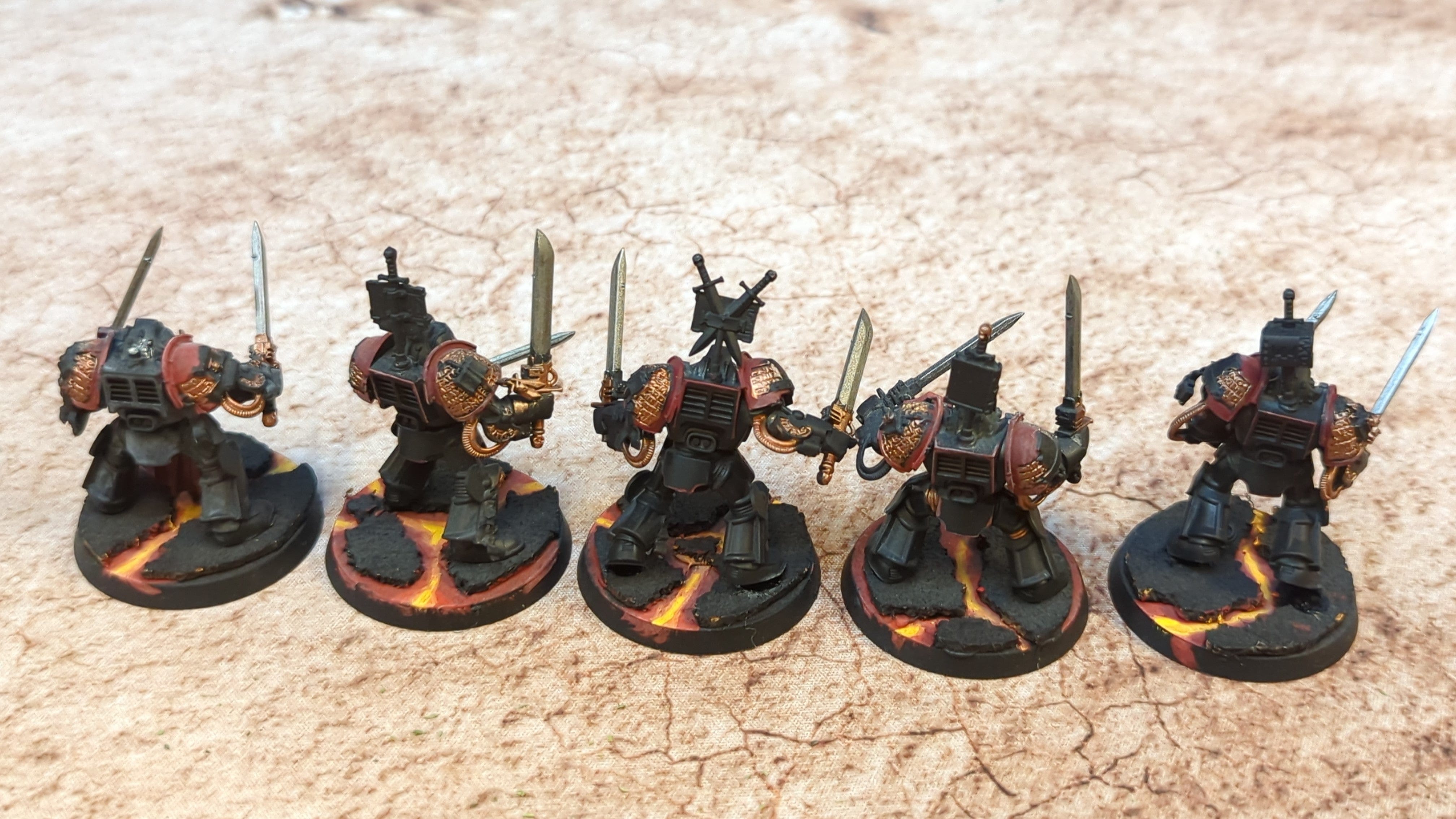 Warhammer 40k Grey Knights Terminator Squad x5 Painted