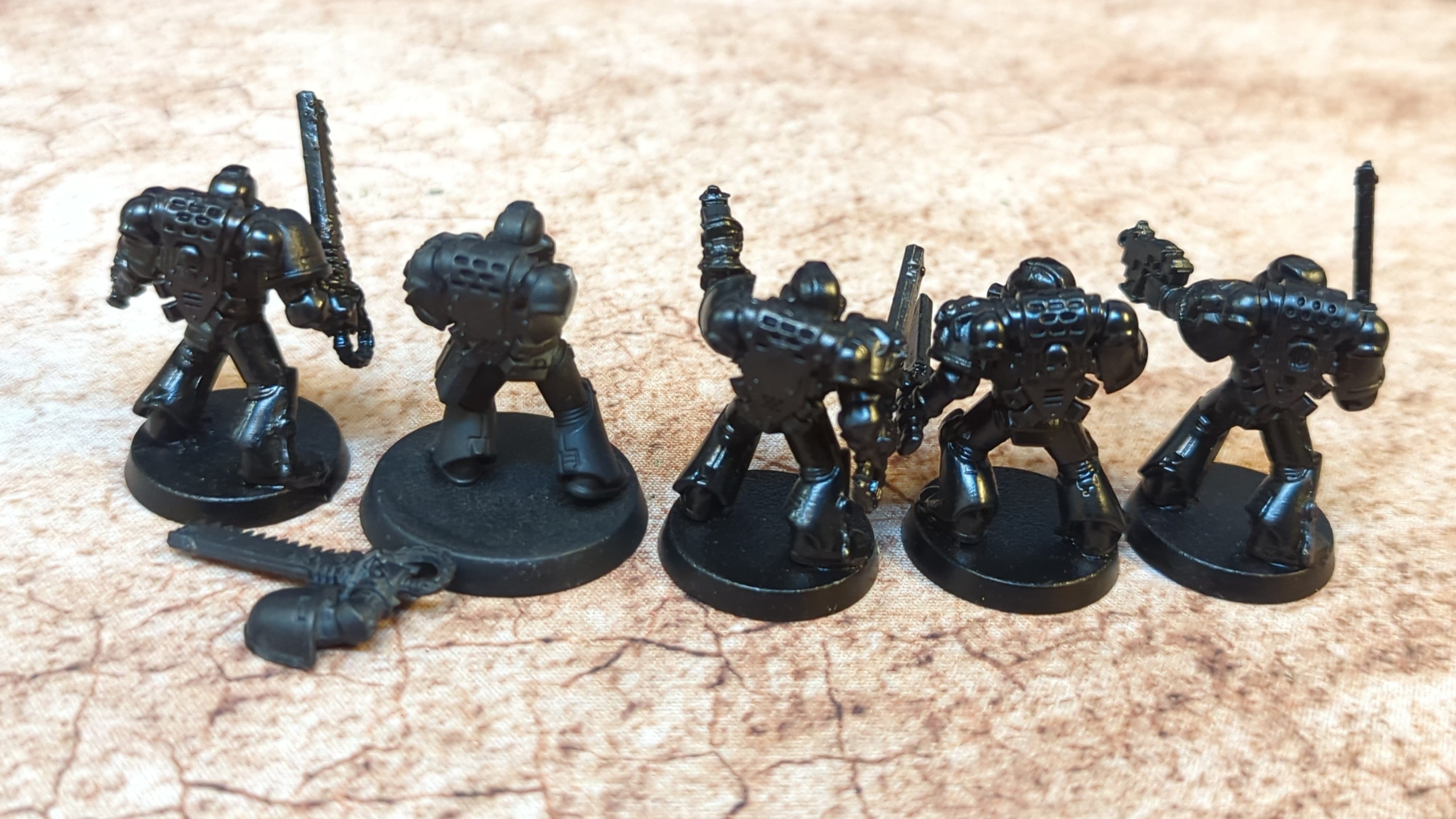 Warhammer 40k Space Marine Assault Squad x5
