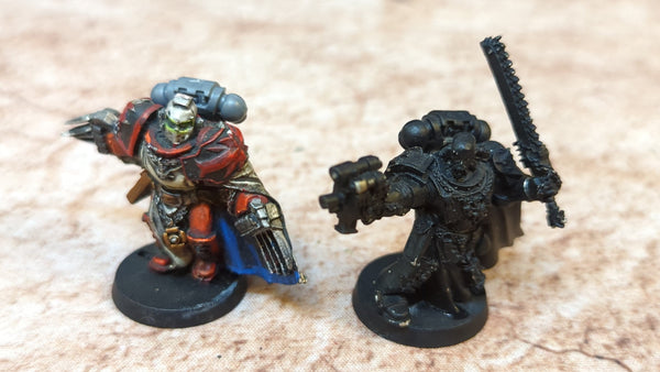Warhammer 40k Space Marine Sword Brethen (OOP Metal) x2 OOP Painted