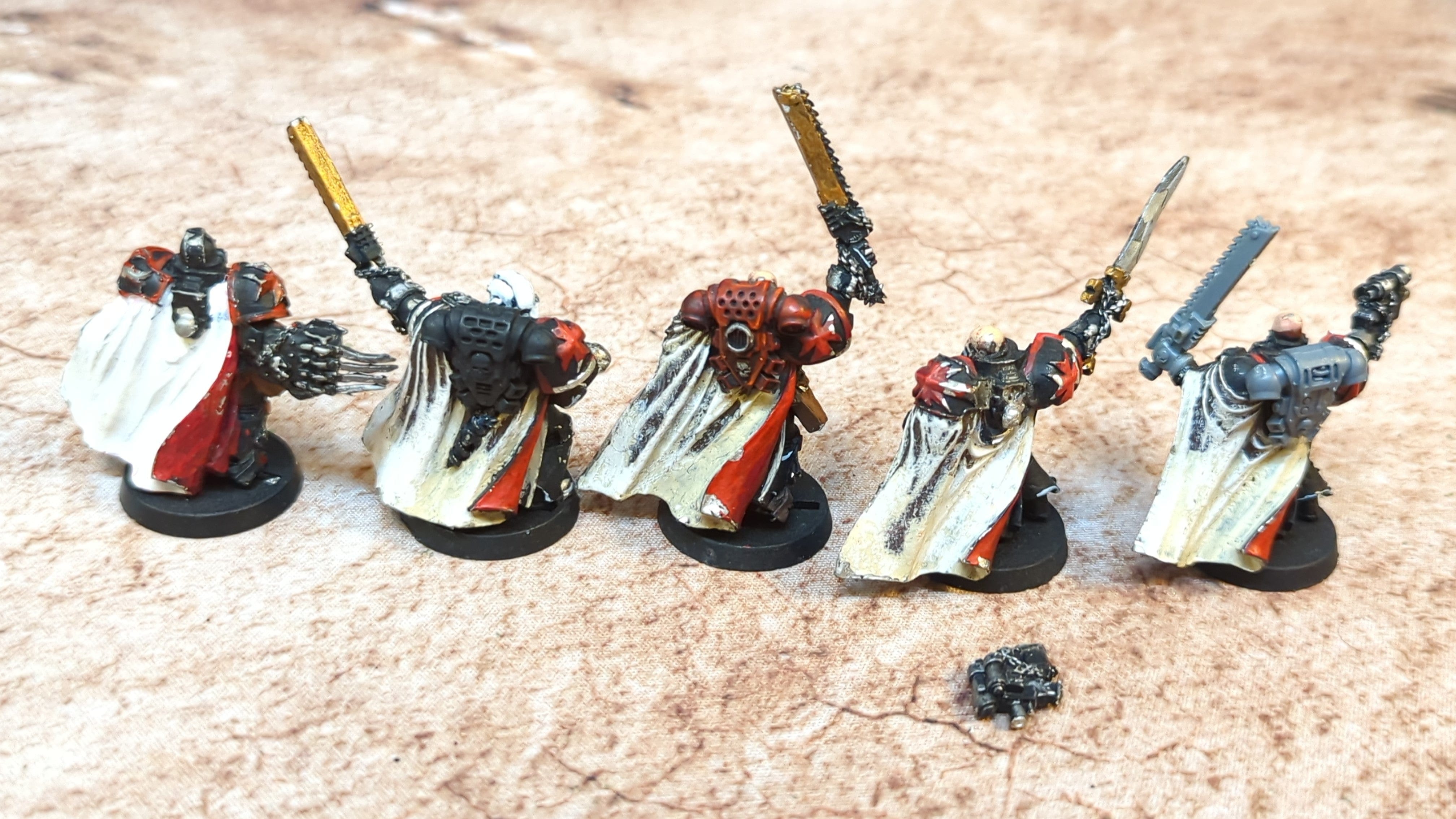 Warhammer 40k Space Marine Sword Brethen (OOP Metal) x5 OOP Painted