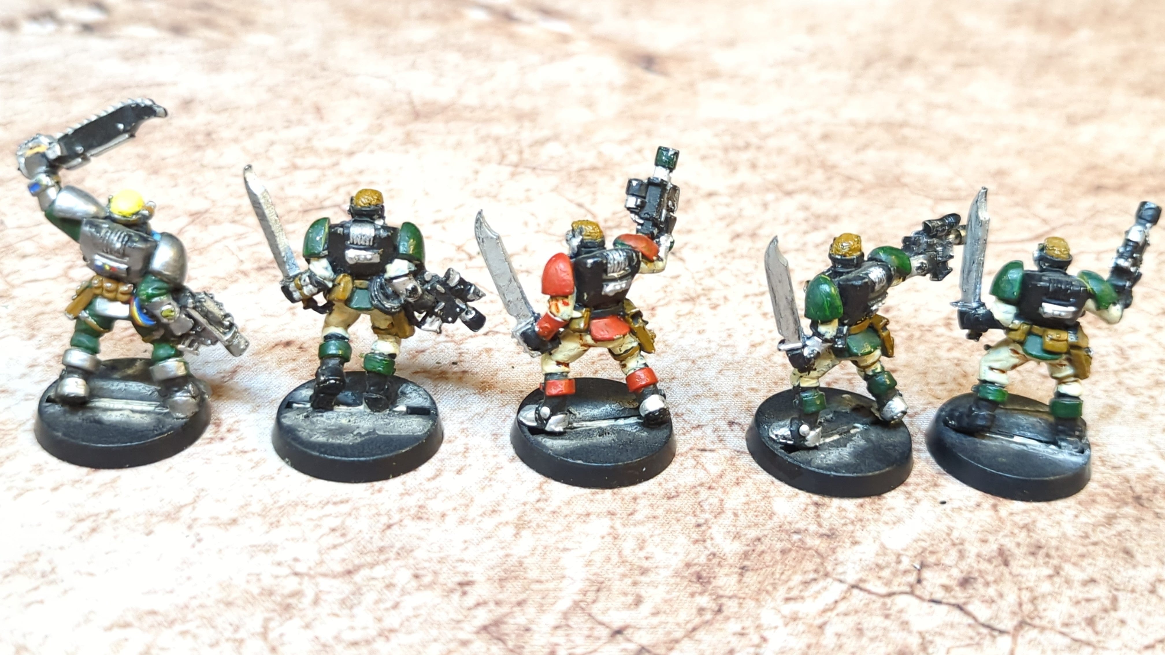 Warhammer 40k Space Marines Scout Squad (OOP Metal) x5