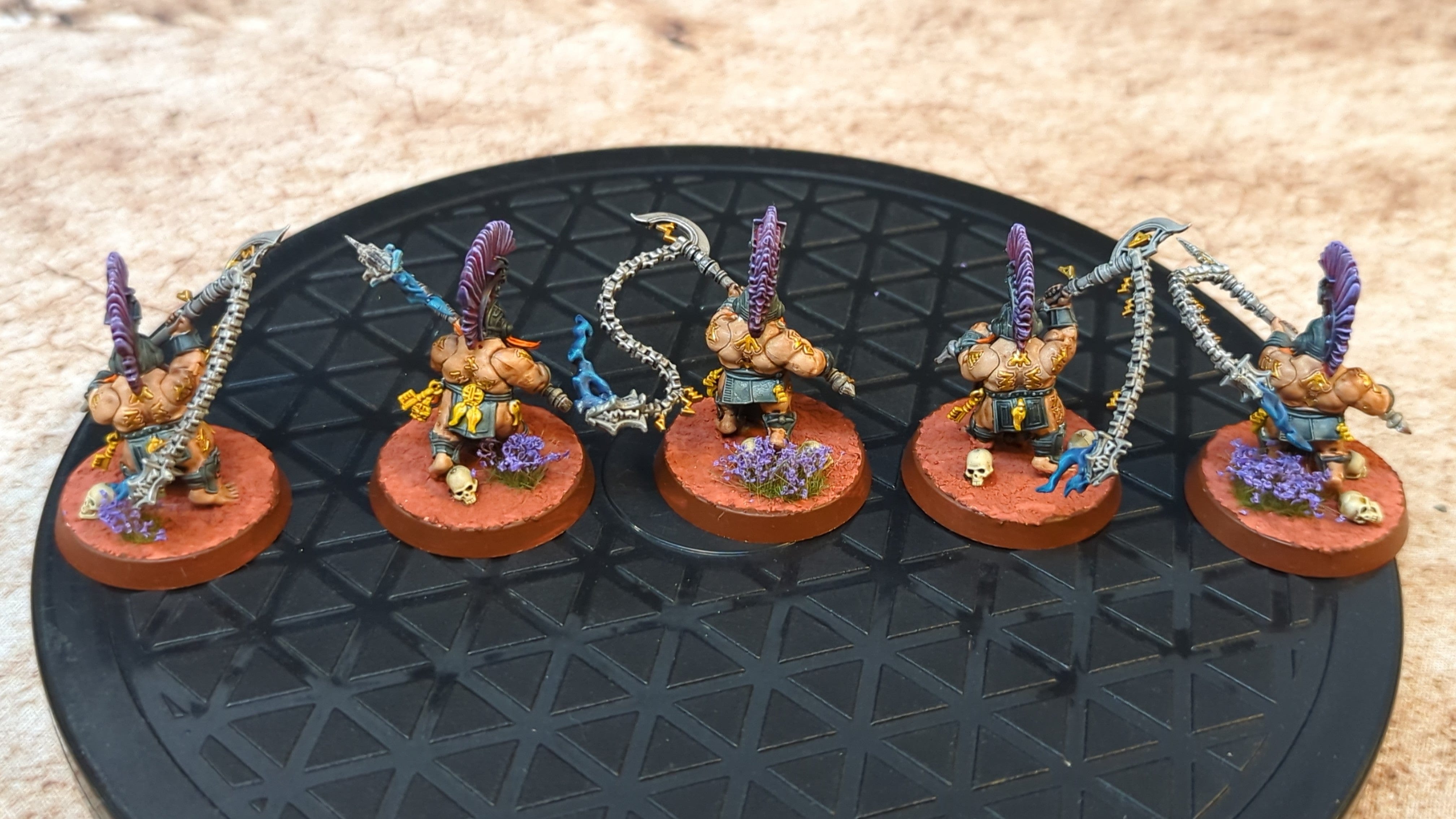 Age of Sigmar Fyreslayers Hearthguard Berzerkers x5 Painted