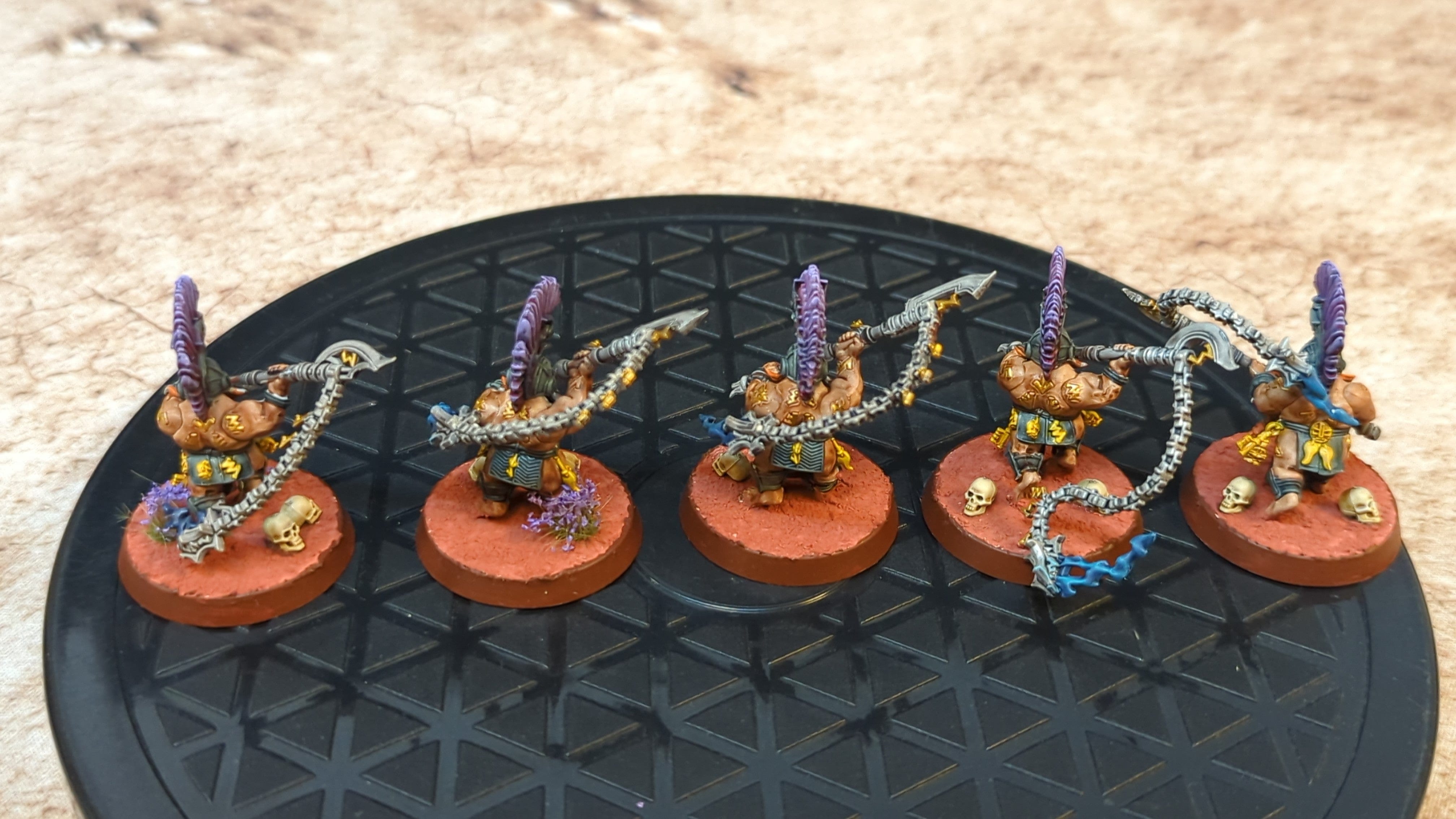 Age of Sigmar Fyreslayers Hearthguard Berzerkers x5 Painted