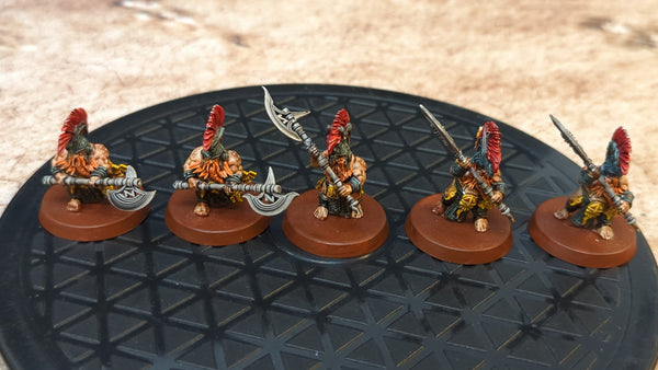 Age of Sigmar Fyreslayers Hearthguard Berzerkers x5 Painted