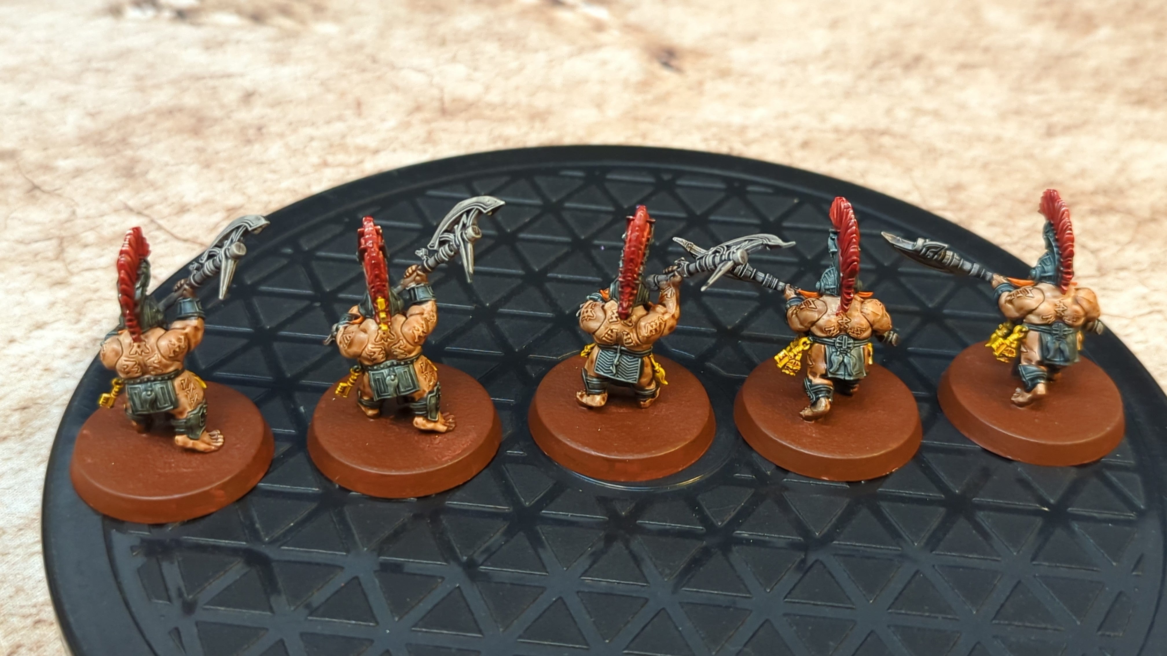 Age of Sigmar Fyreslayers Hearthguard Berzerkers x5 Painted