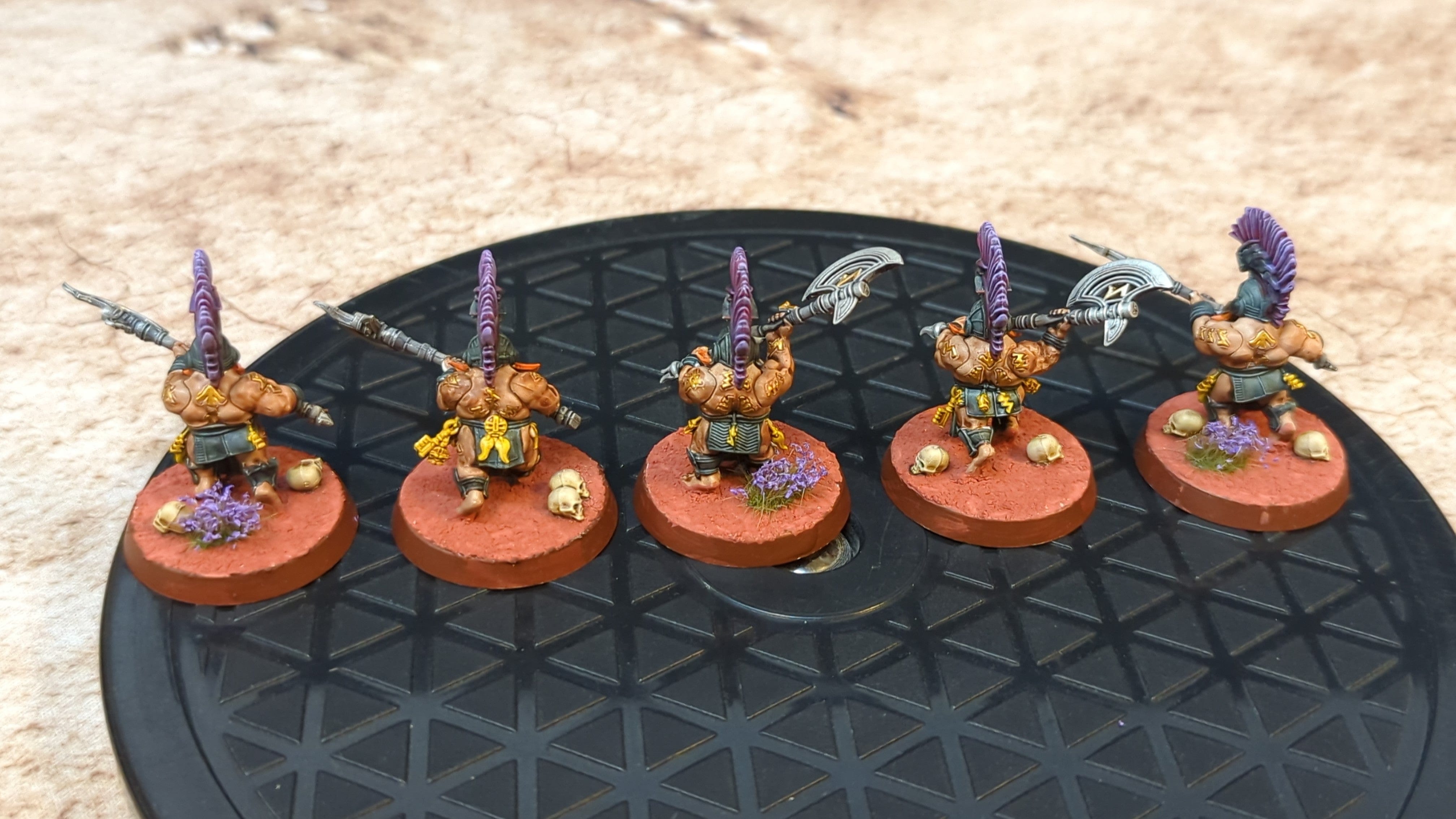 Age of Sigmar Fyreslayers Hearthguard Berzerkers x5 Painted