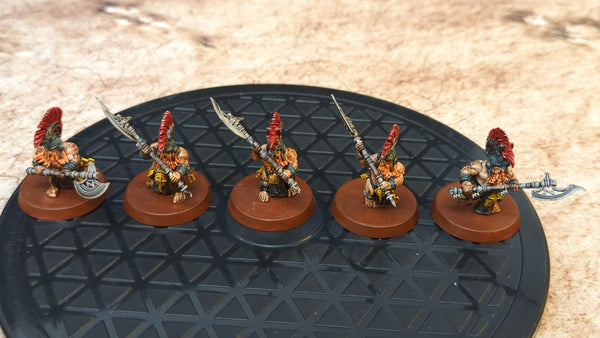 Age of Sigmar Fyreslayers Hearthguard Berzerkers x5 Painted