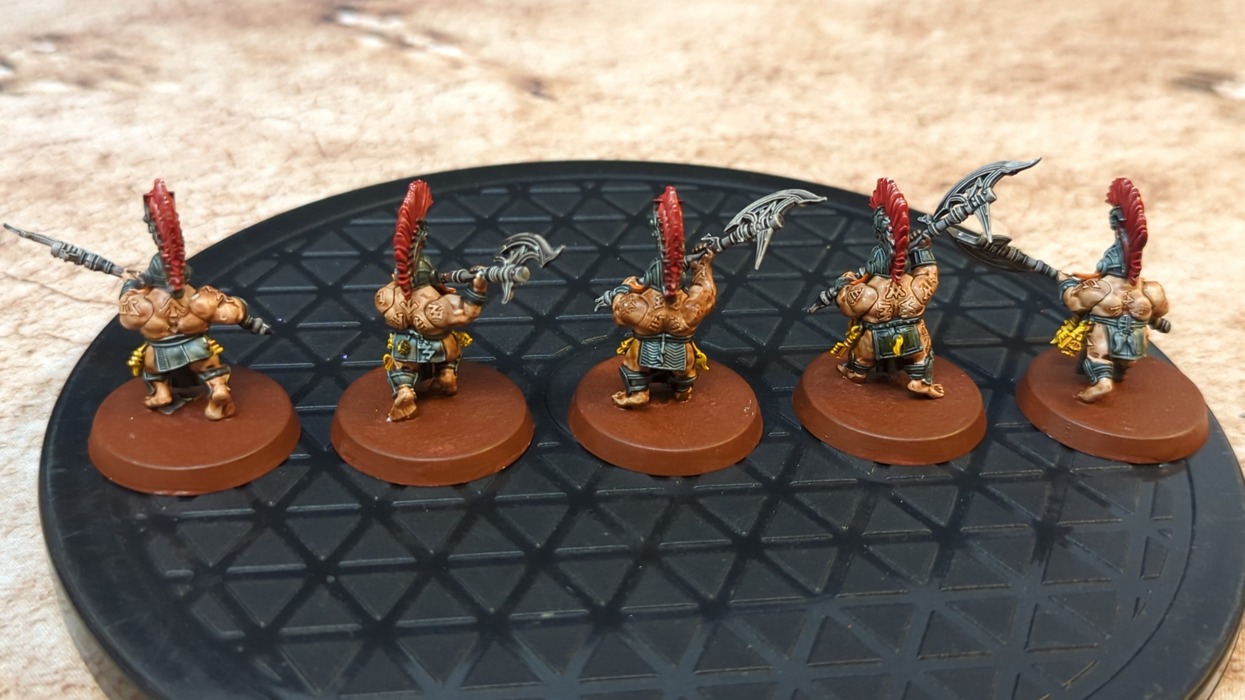 Age of Sigmar Fyreslayers Hearthguard Berzerkers x5 Painted