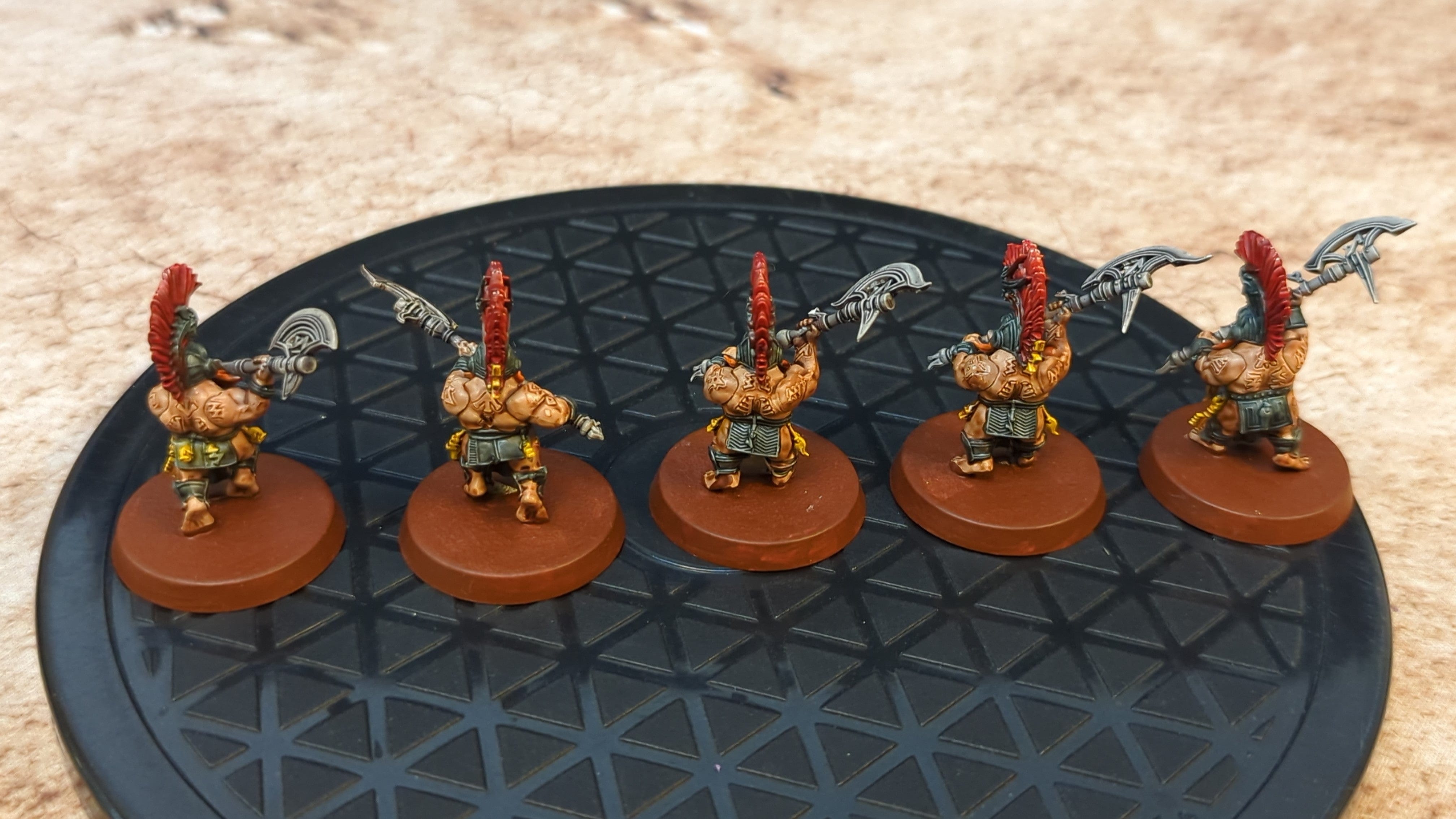 Age of Sigmar Fyreslayers Hearthguard Berzerkers x5 Painted