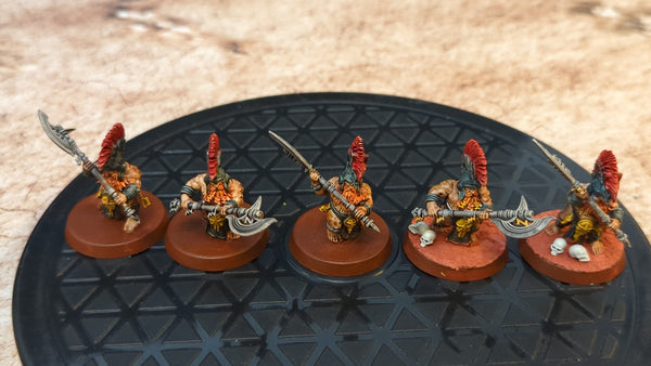 Age of Sigmar Fyreslayers Hearthguard Berzerkers x5 Painted