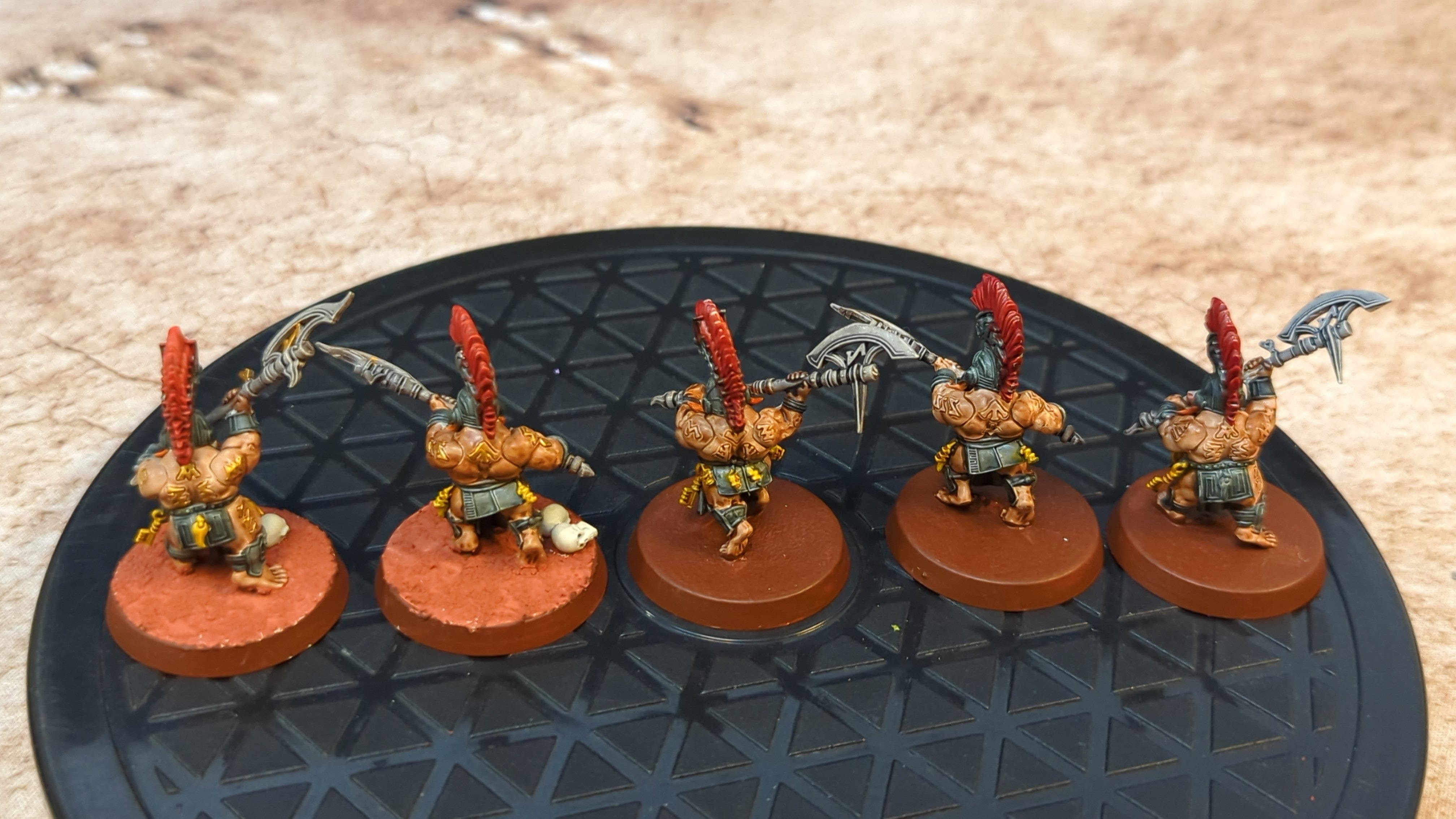 Age of Sigmar Fyreslayers Hearthguard Berzerkers x5 Painted