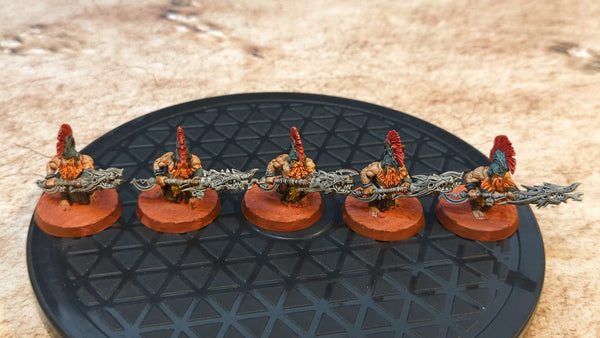 Age of Sigmar Fyreslayers Auric Hearthguard x5 Painted