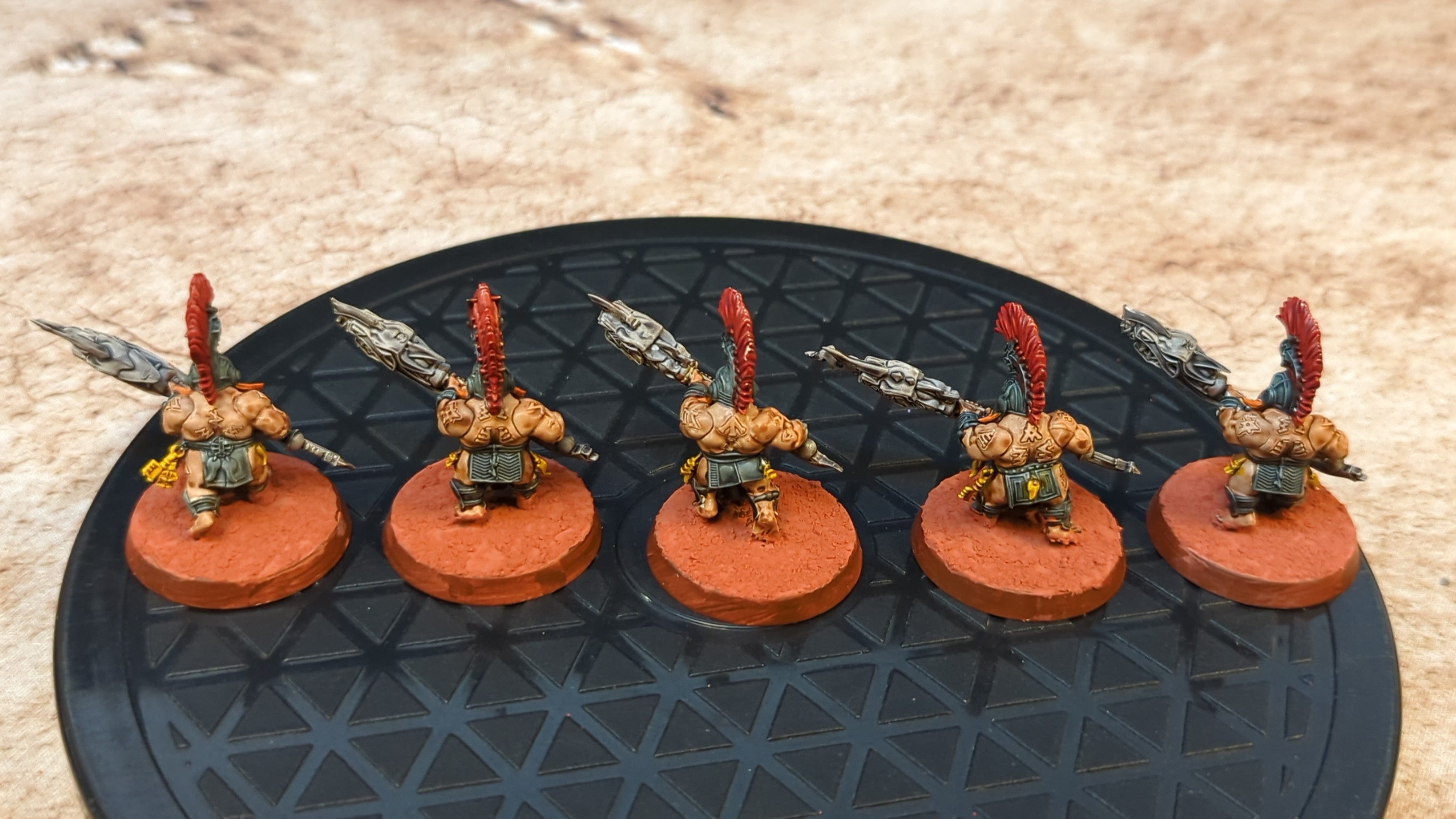 Age of Sigmar Fyreslayers Auric Hearthguard x5 Painted