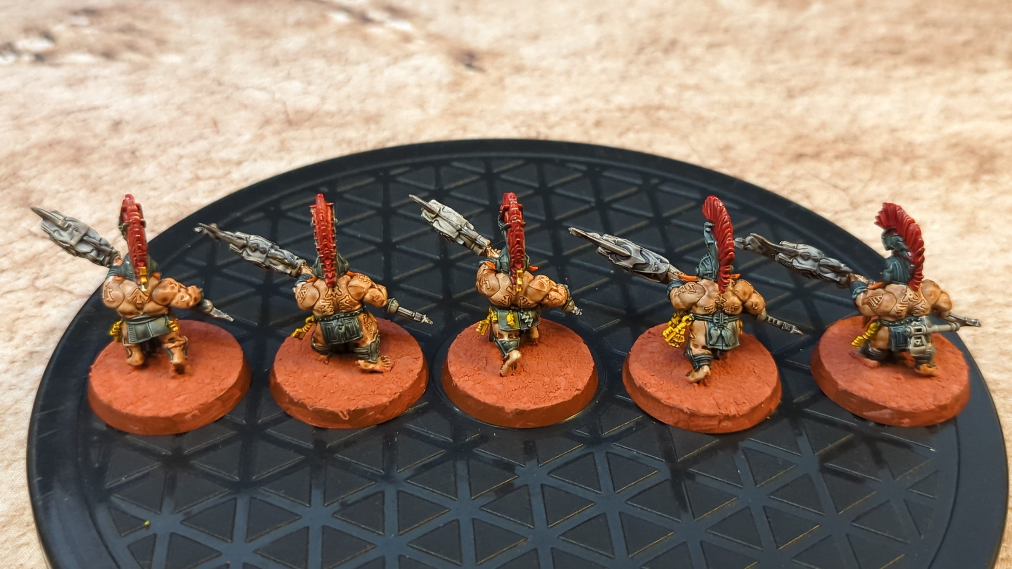 Age of Sigmar Fyreslayers Auric Hearthguard x5 Painted