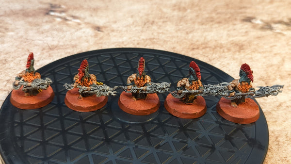 Age of Sigmar Fyreslayers Auric Hearthguard x5 Painted