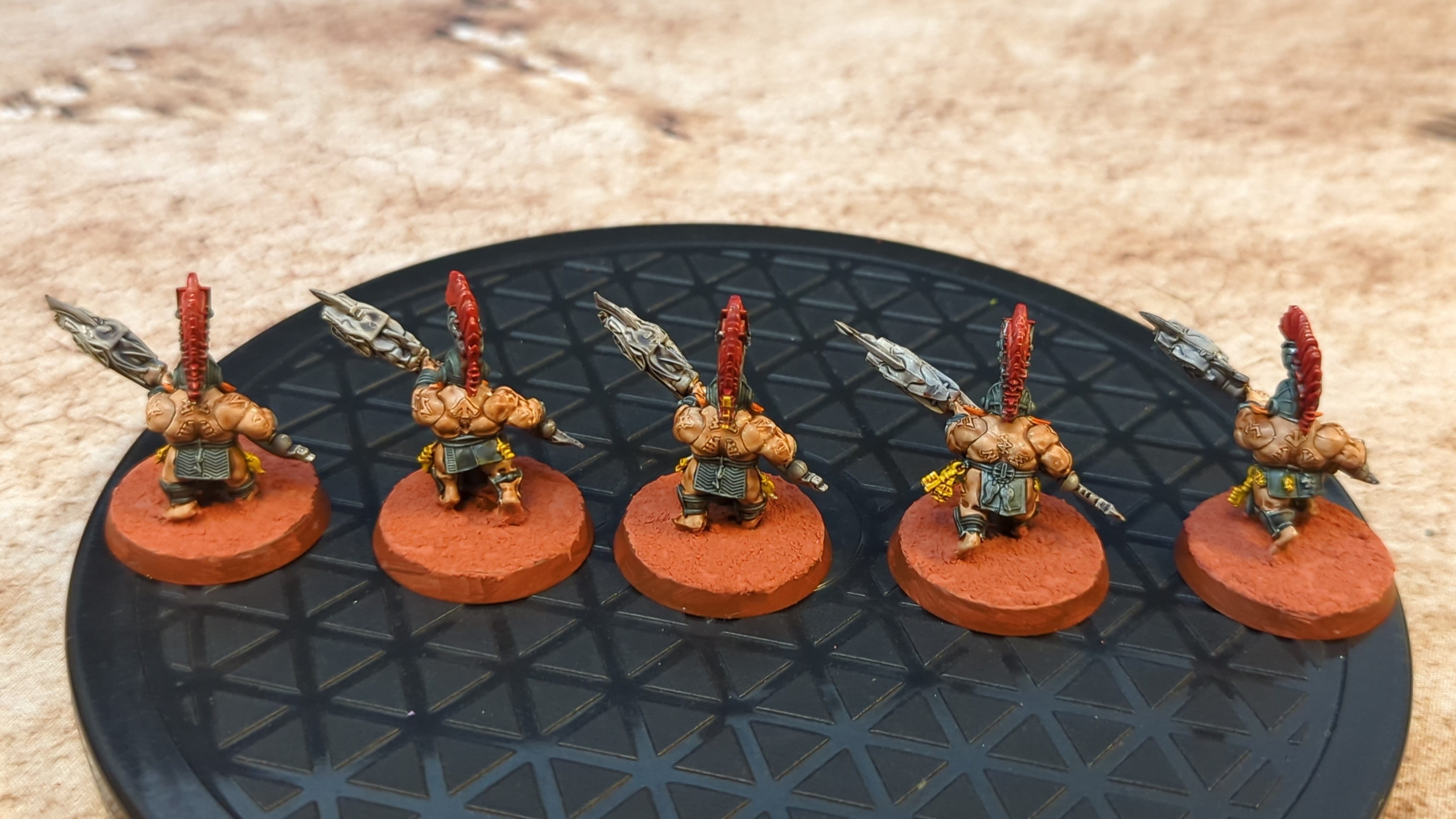Age of Sigmar Fyreslayers Auric Hearthguard x5 Painted