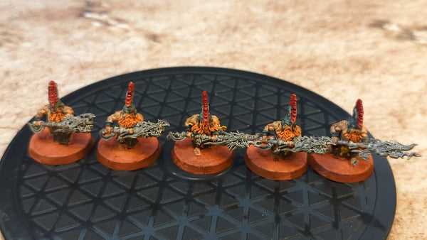 Age of Sigmar Fyreslayers Auric Hearthguard x5 Painted
