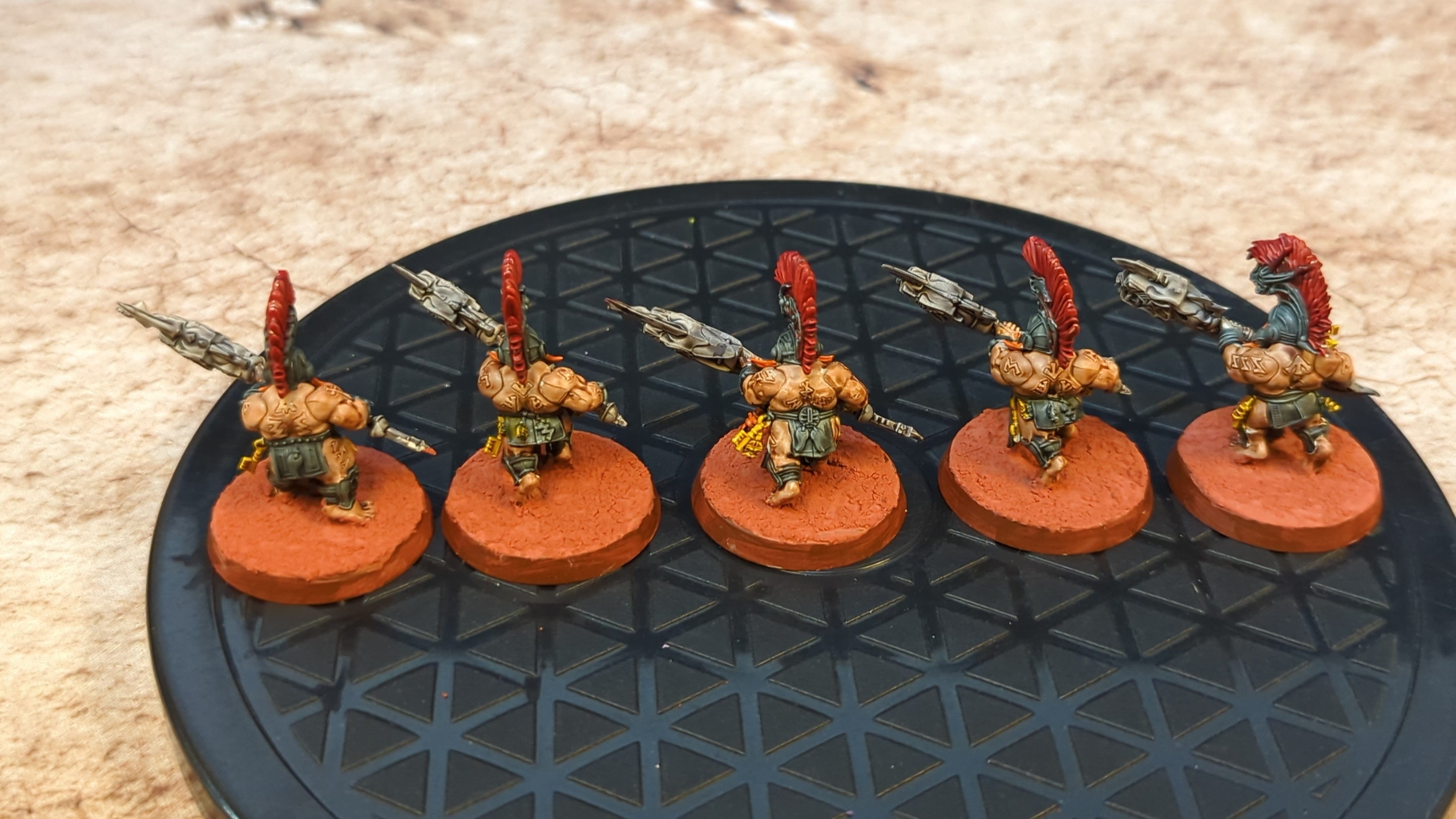 Age of Sigmar Fyreslayers Auric Hearthguard x5 Painted