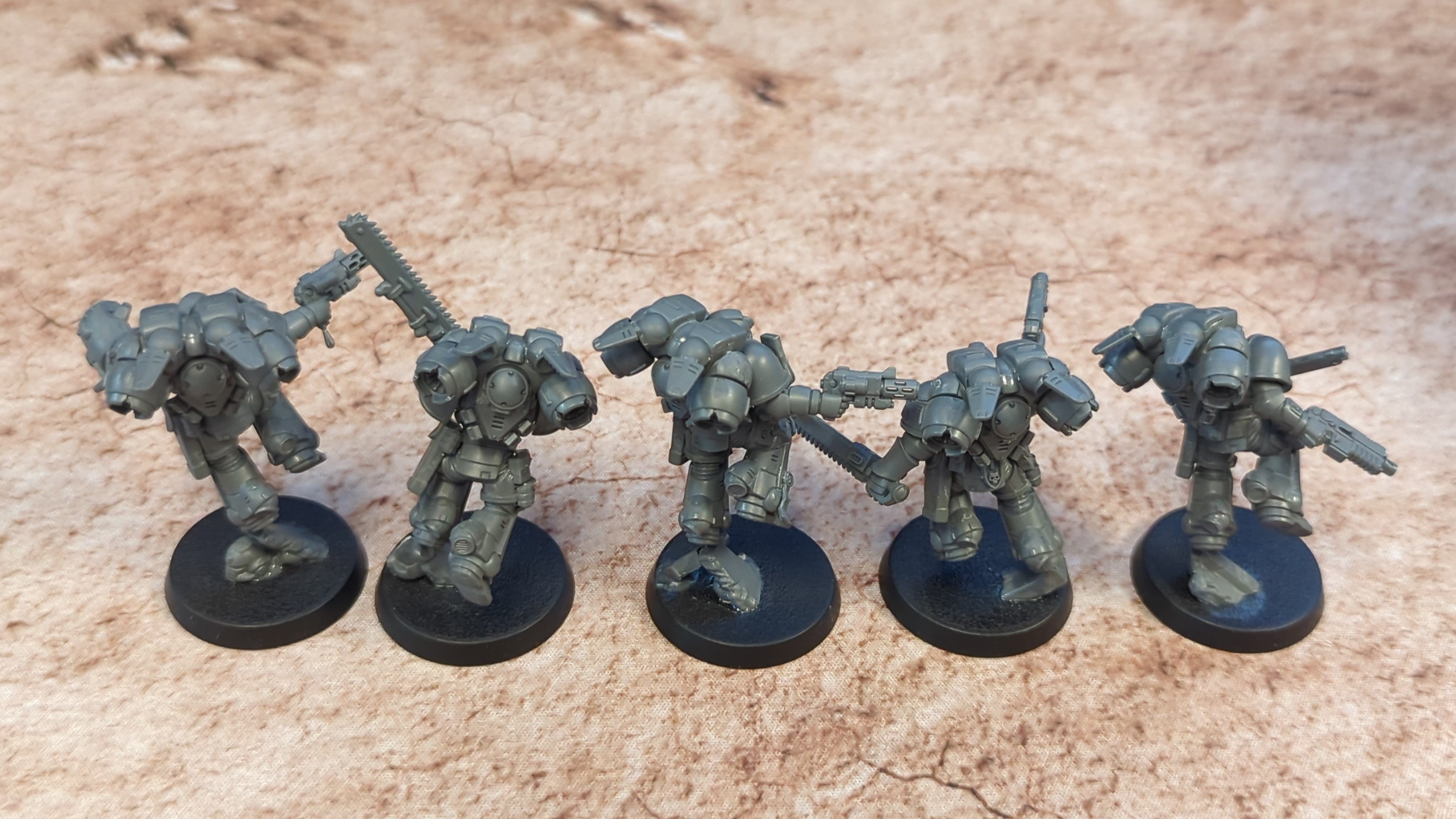 Warhammer 40k Space Marine Assault Intercessors with Jump Packs x5