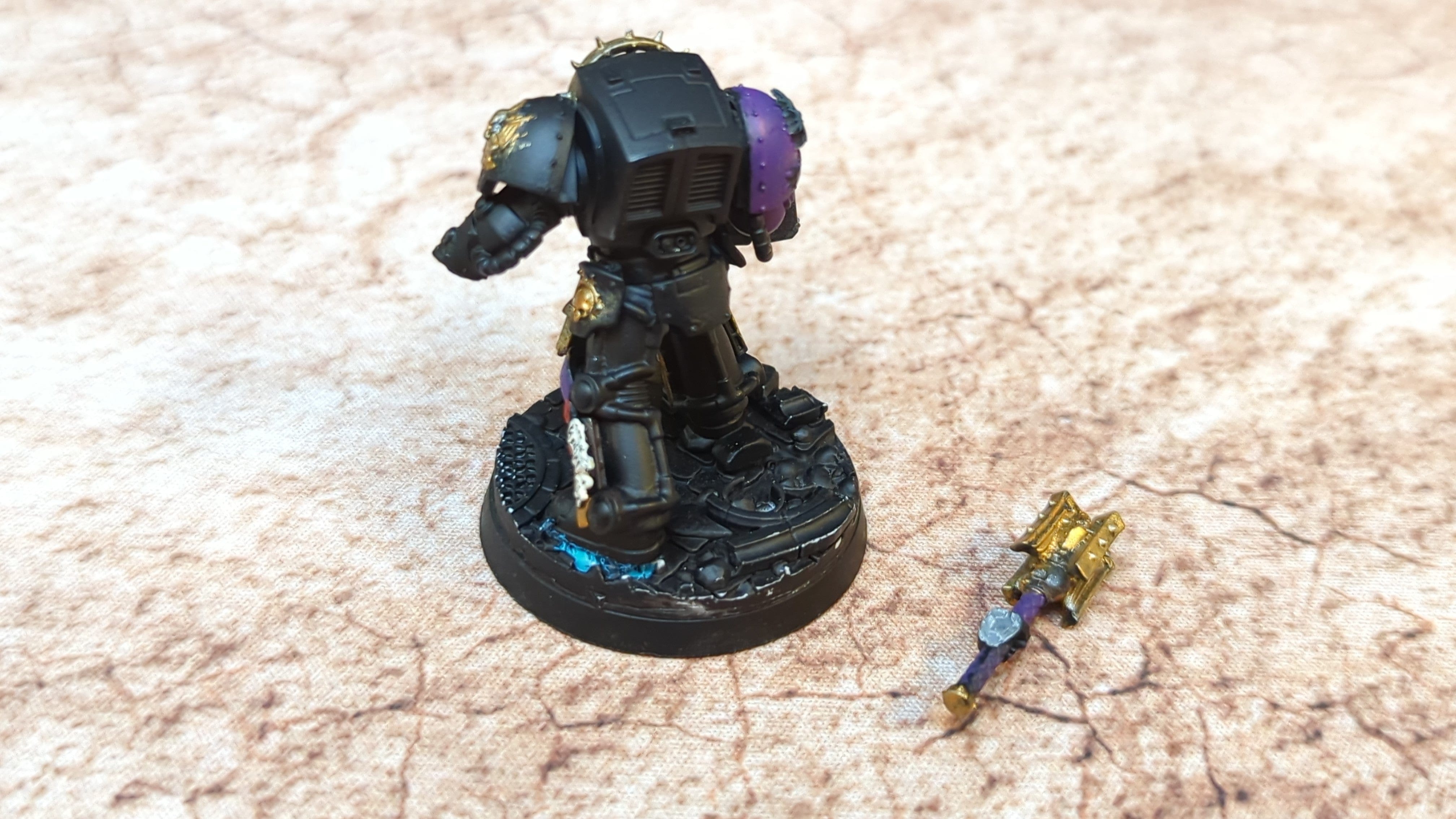 Warhammer 40k Space Marines Chaplain in Terminator Armour x1 Painted