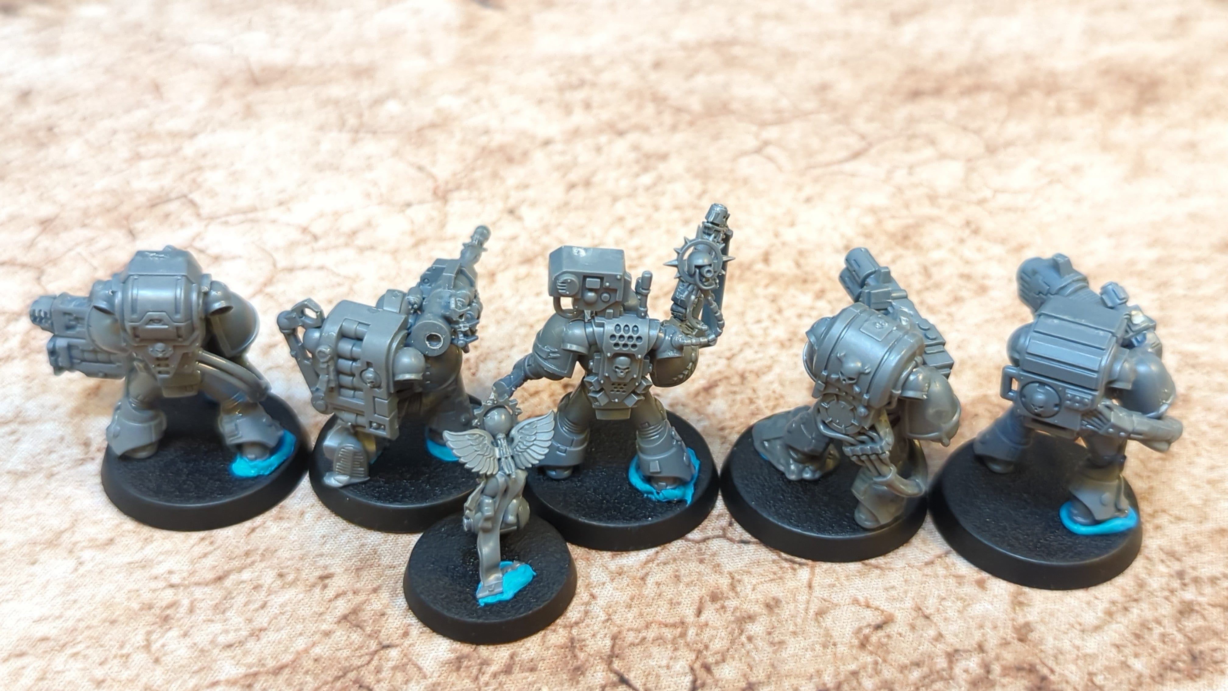 Warhammer 40k Space Marines Devastator Squad x5