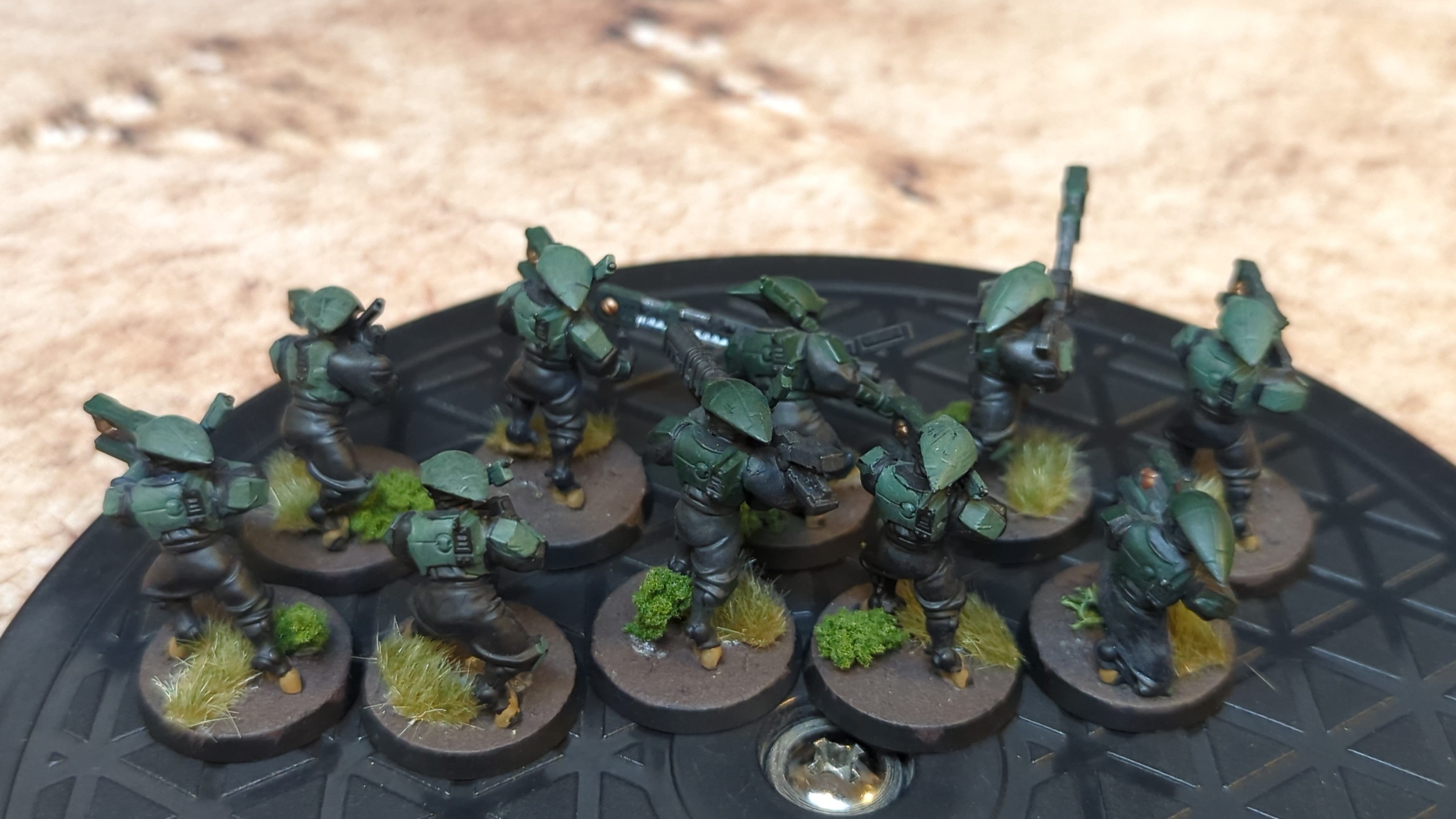 Warhammer 40k T'au Empire Fire Warriors / Breachers x10 Painted